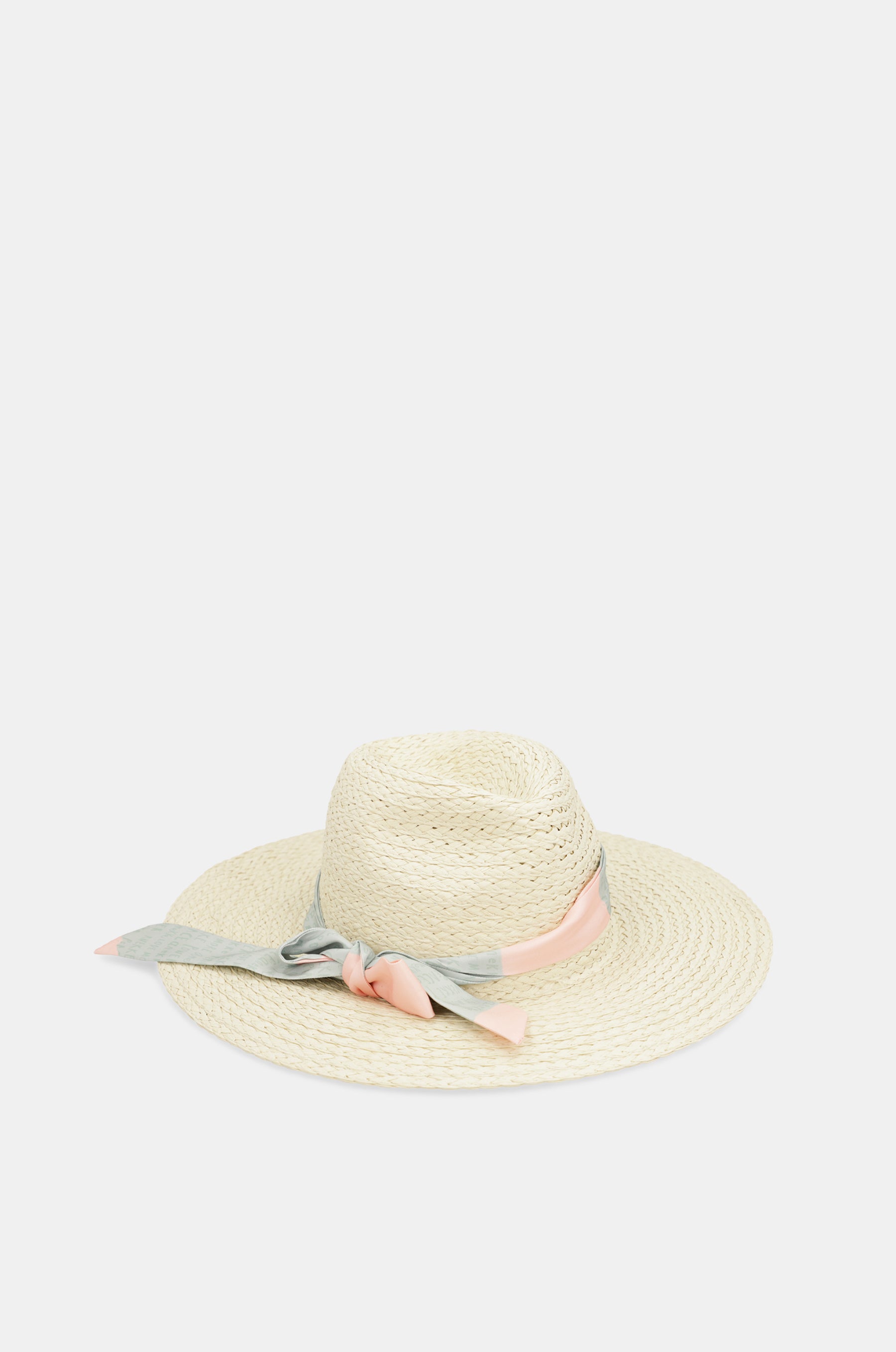 Cappello in rafia ecrù