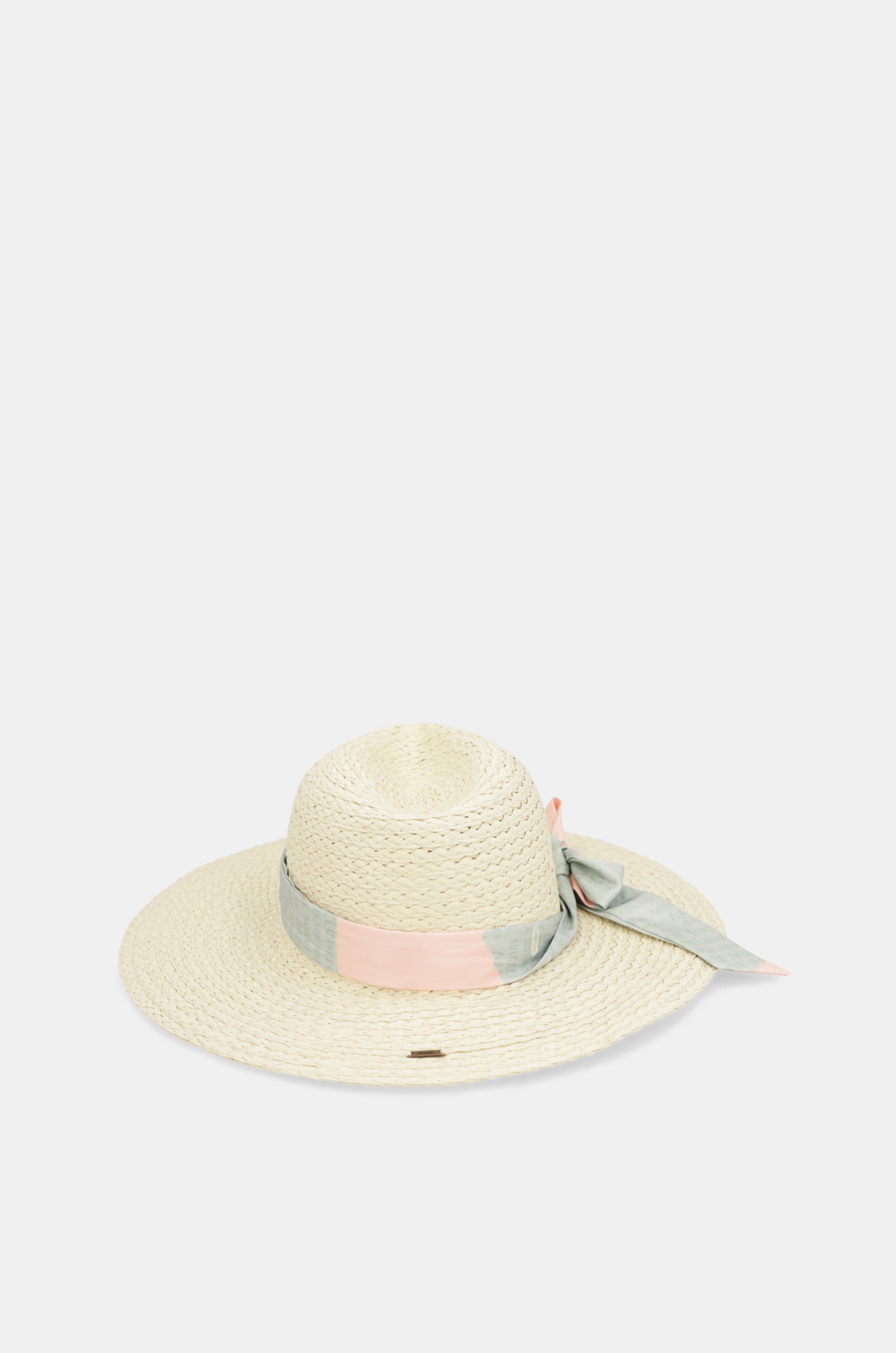 Cappello in rafia ecrù