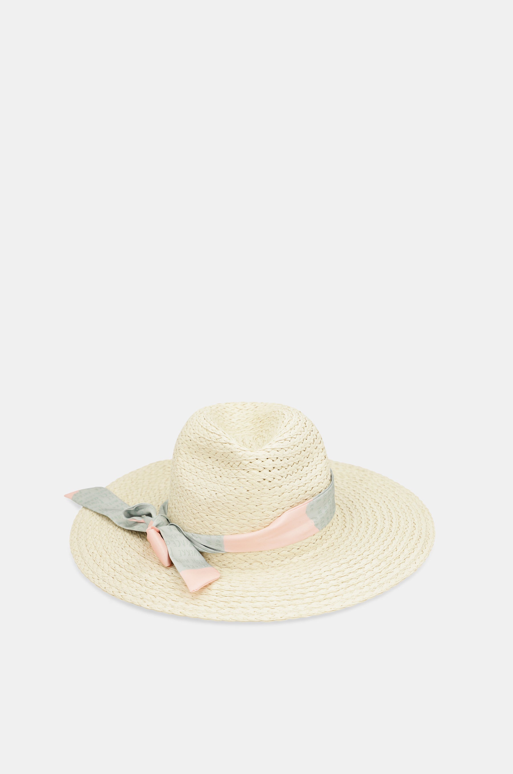 Cappello in rafia ecrù