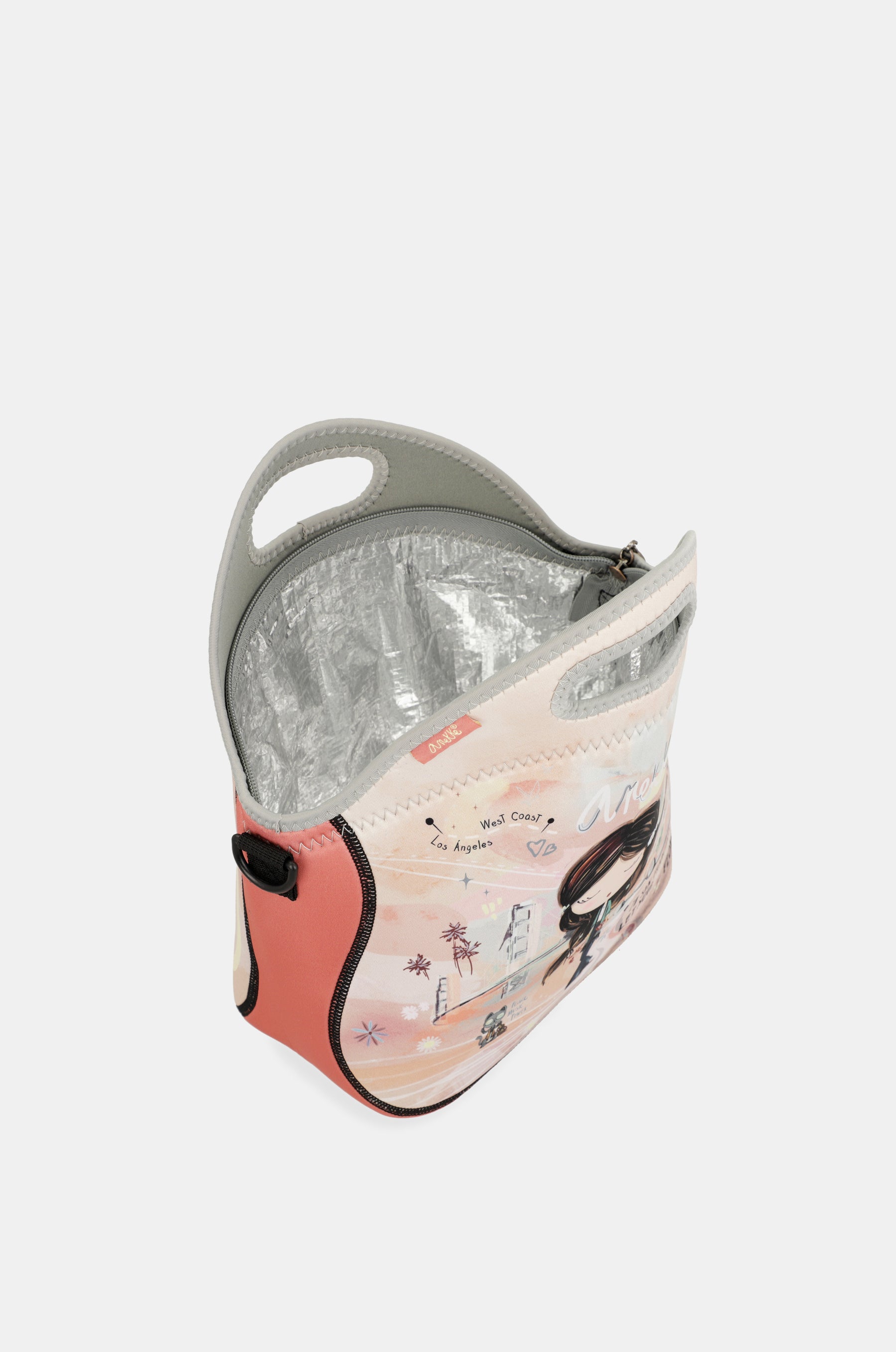 Borsa per il pranzo in neoprene Peace & Love