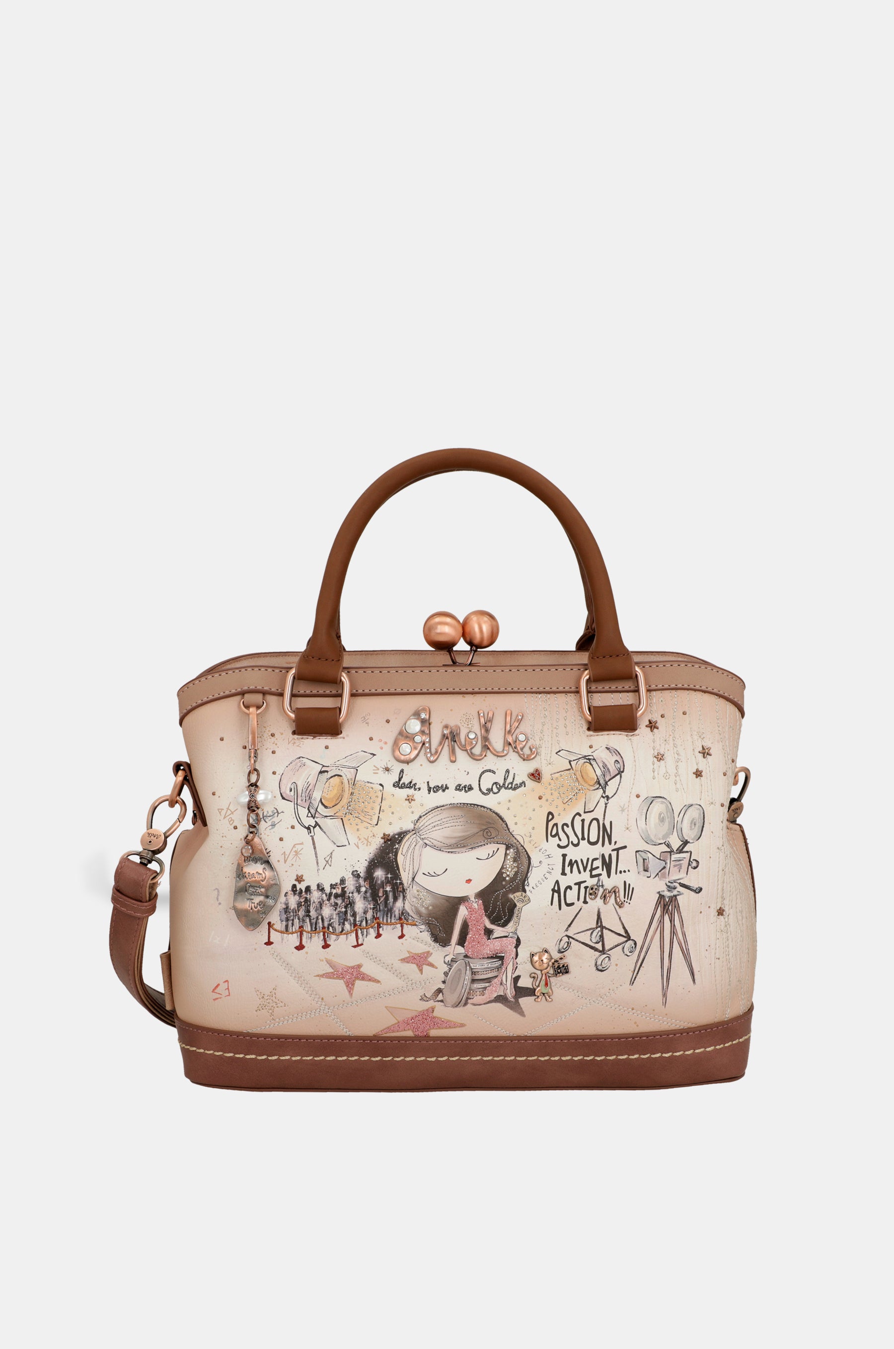 Borsa con chiusura a bacio Hollywood