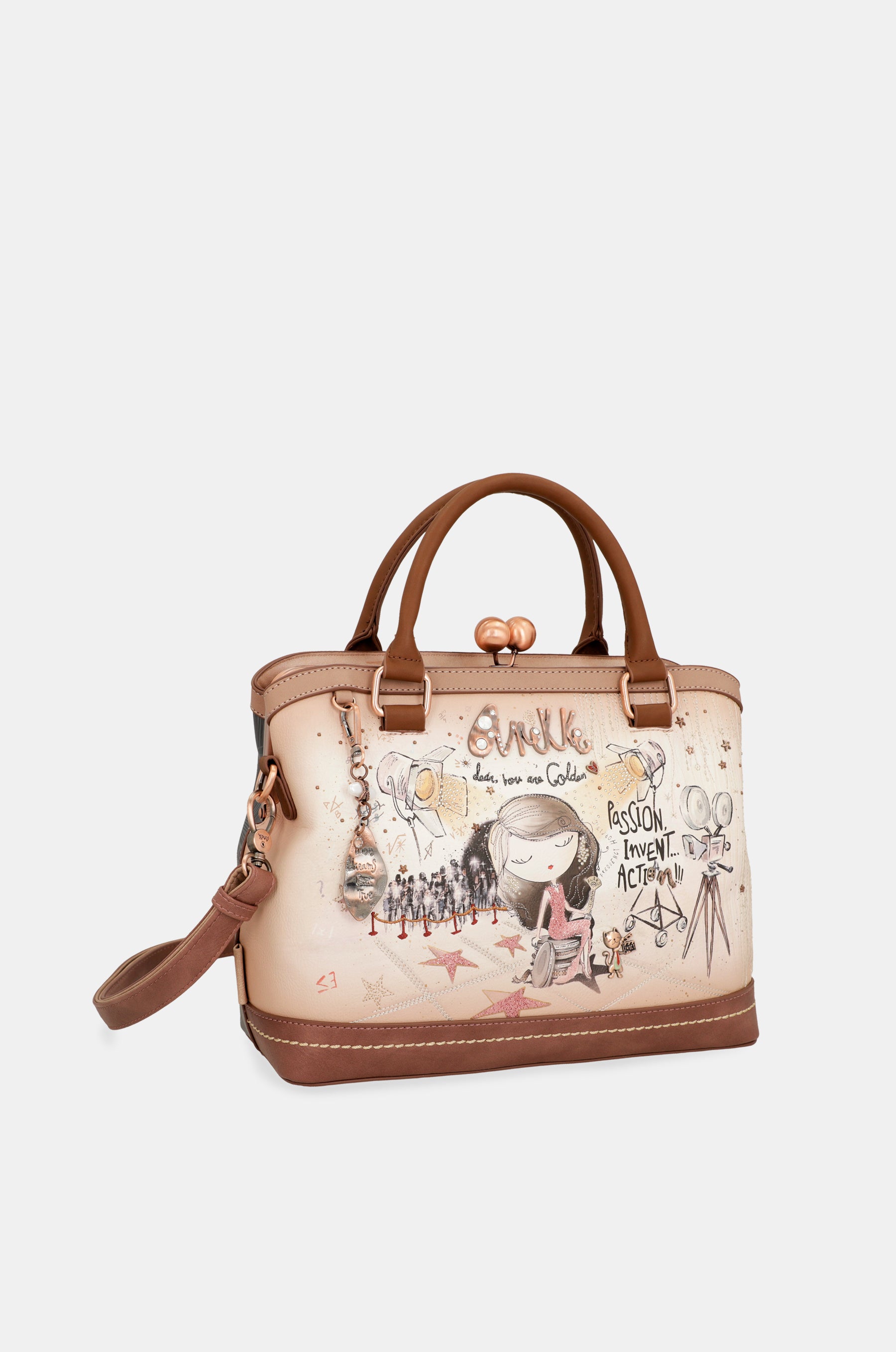 Borsa con chiusura a bacio Hollywood