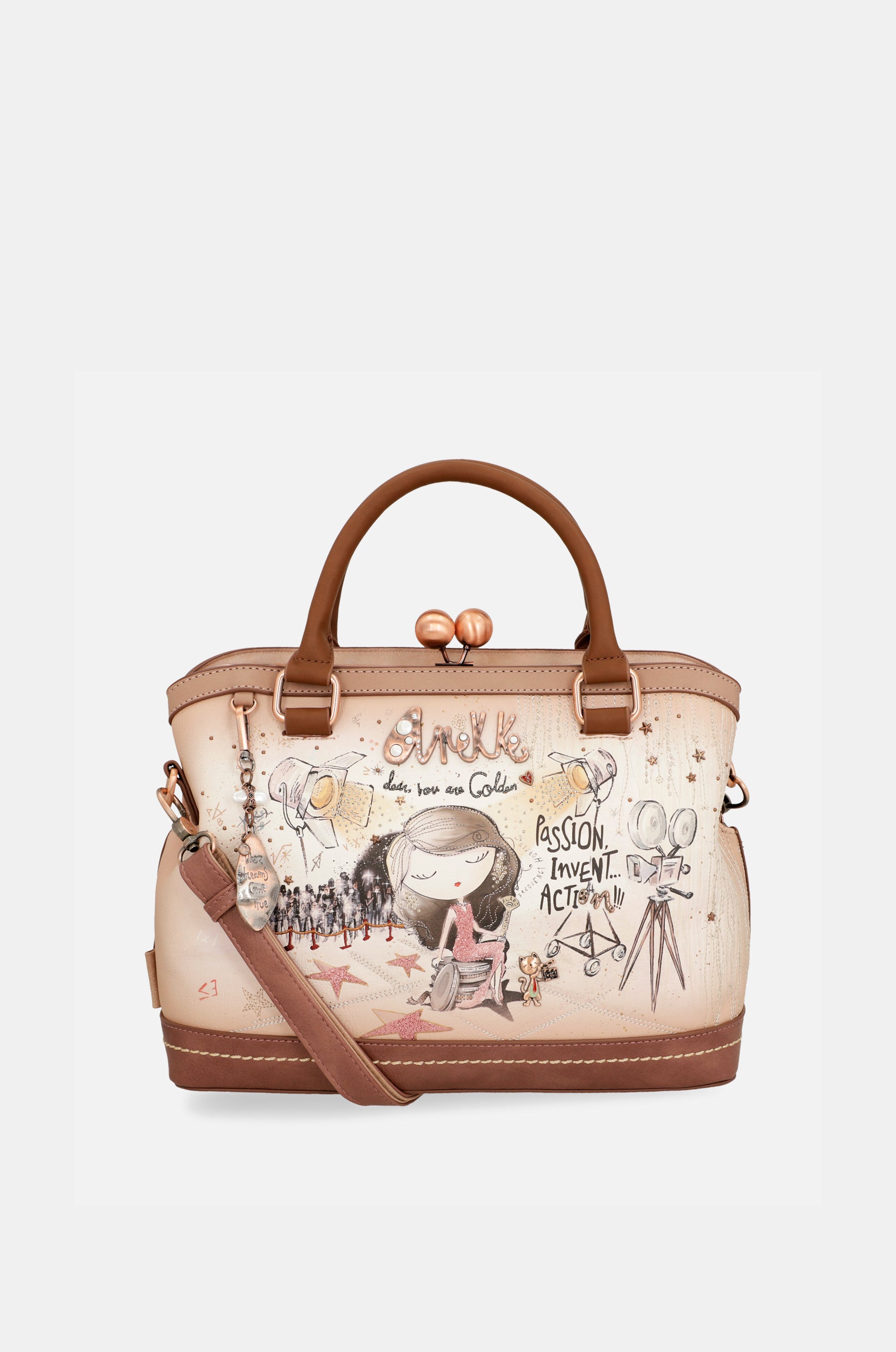 Borsa con chiusura a bacio Hollywood