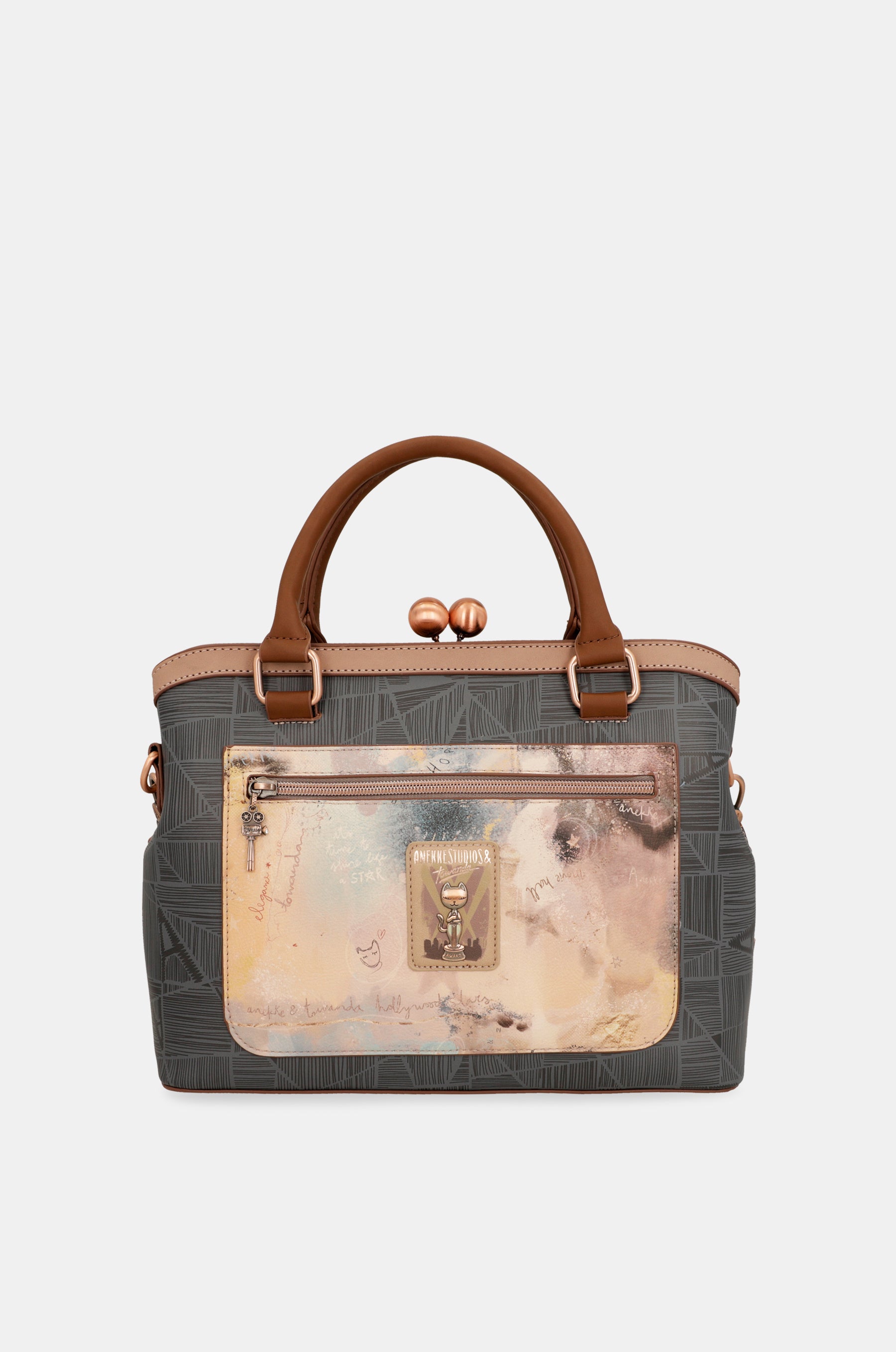 Borsa con chiusura a bacio Hollywood