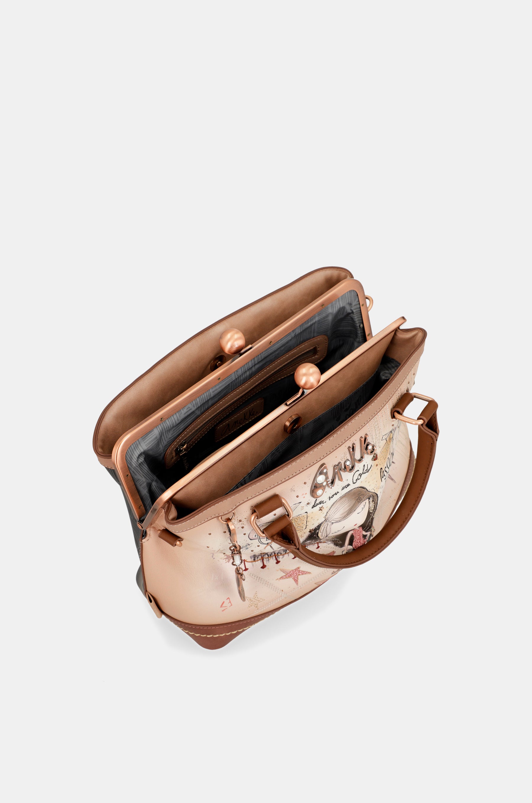 Borsa con chiusura a bacio Hollywood
