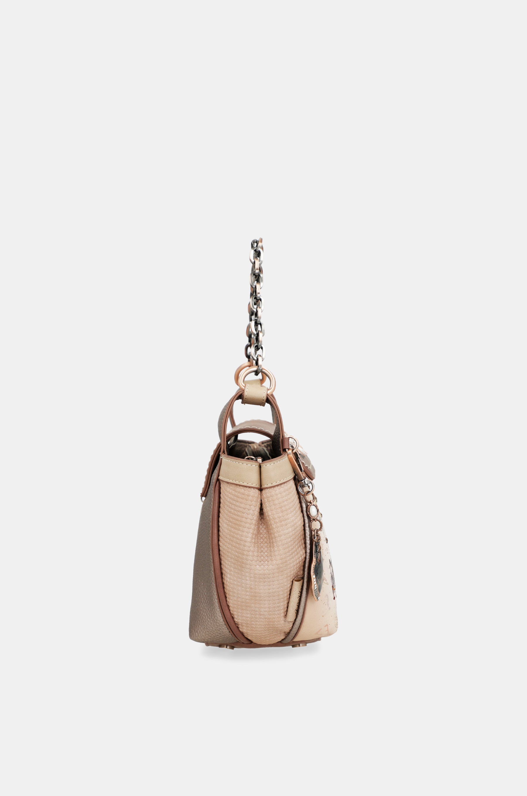 Borsa a tracolla Hollywood con manico in metallo