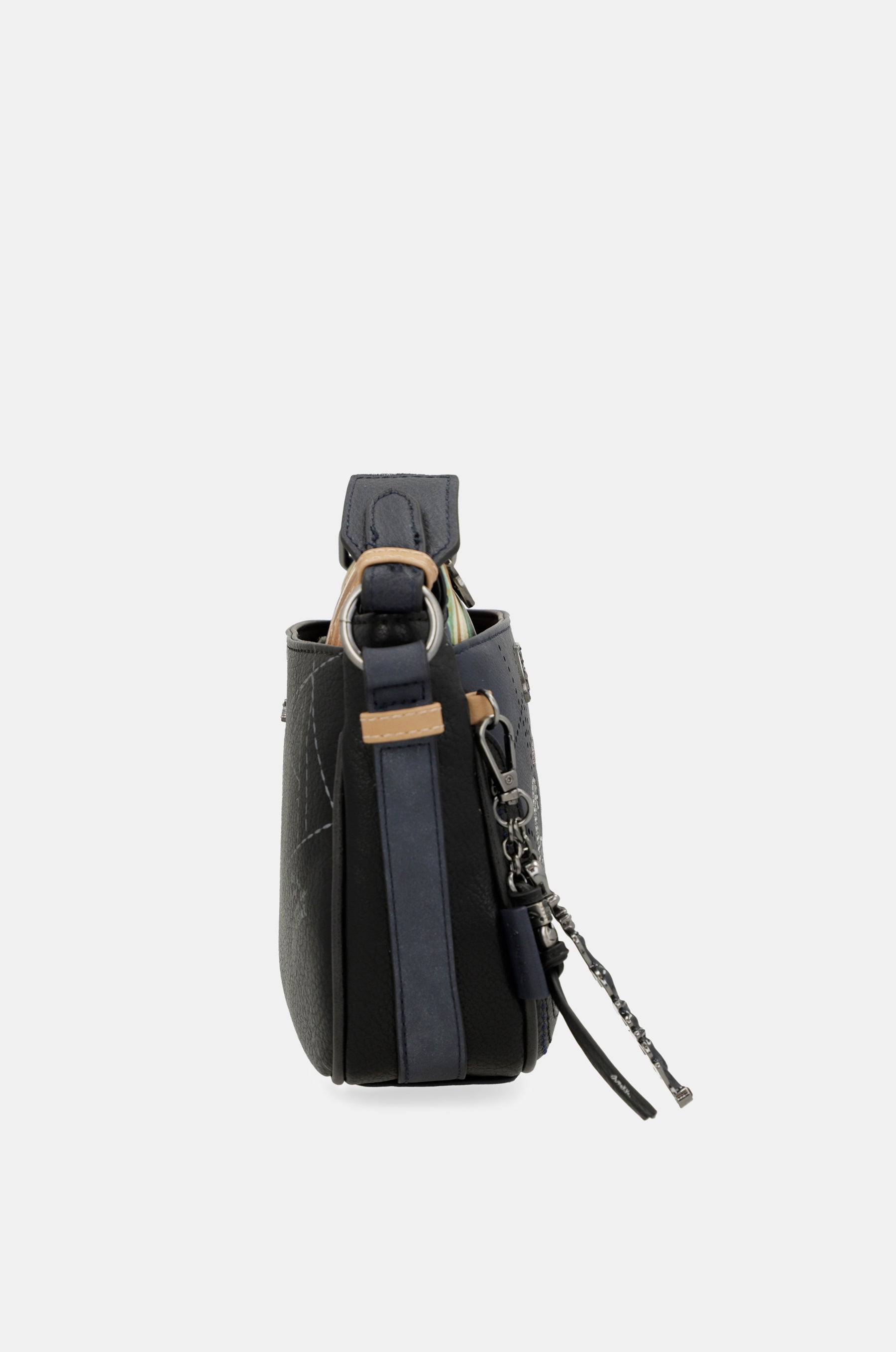 Borsa a tracolla Studio blu navy a 3 scomparti