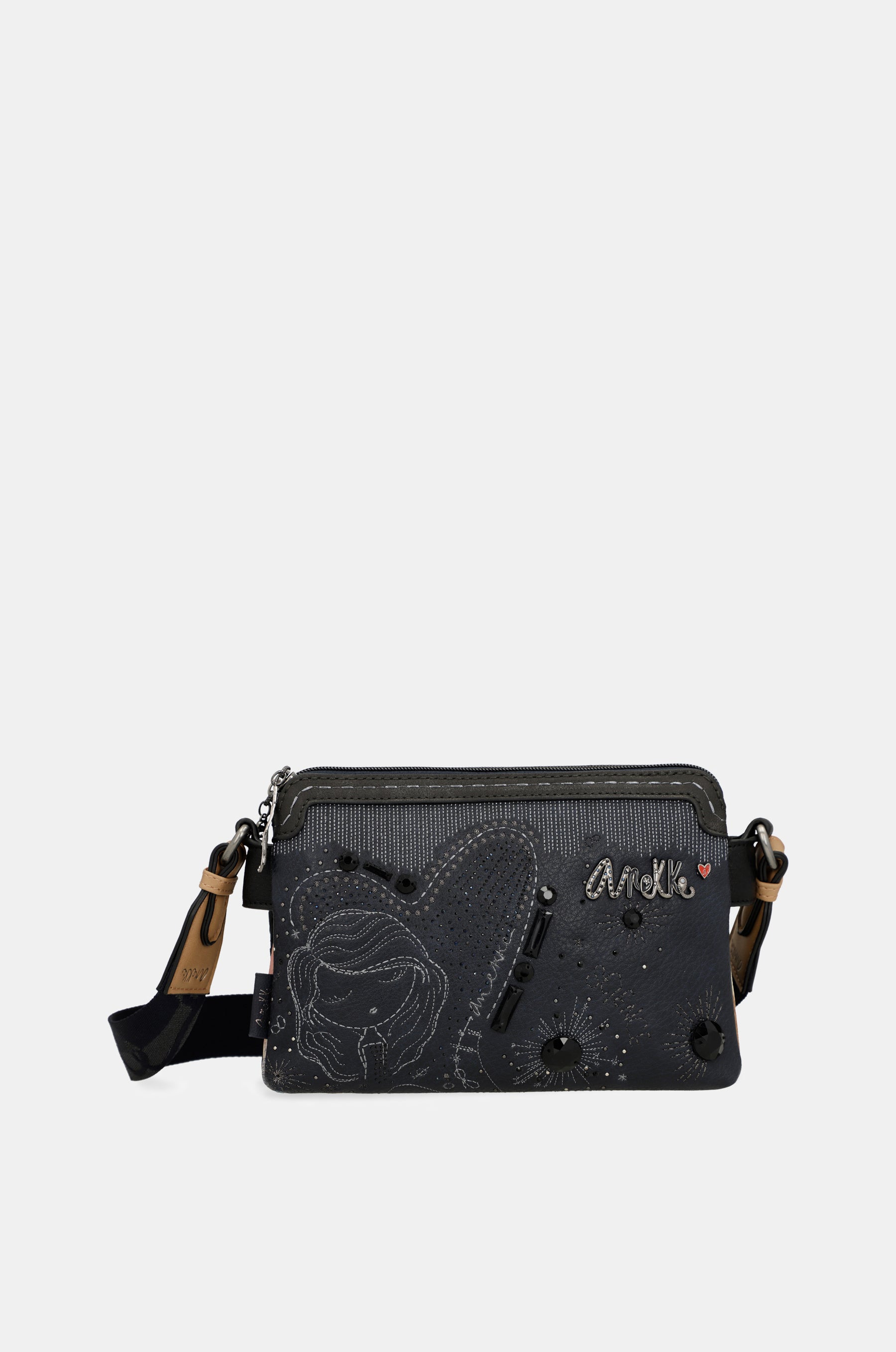 Borsa a tracolla Studio blu navy a 2 scomparti