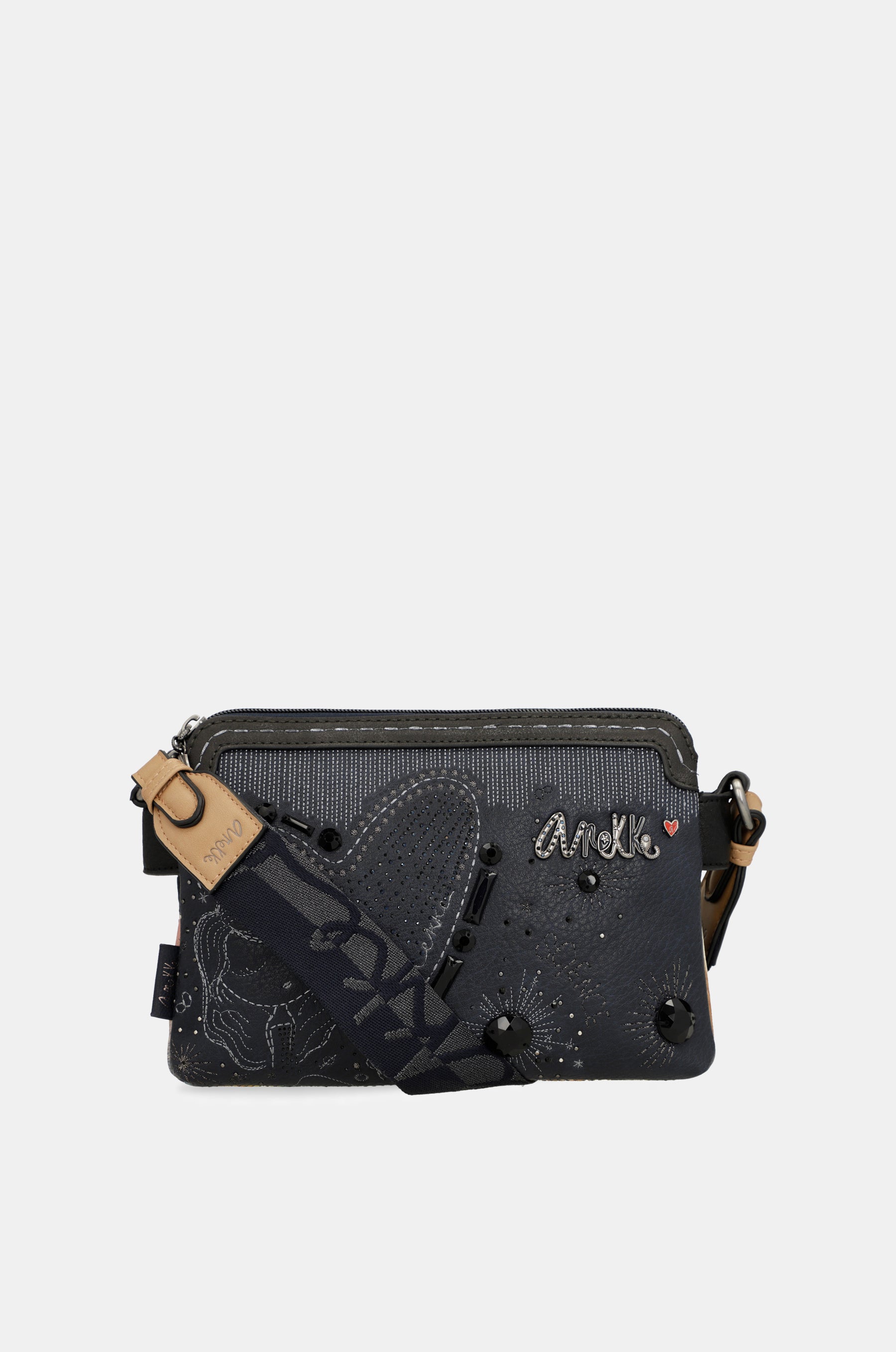 Borsa a tracolla Studio blu navy a 2 scomparti