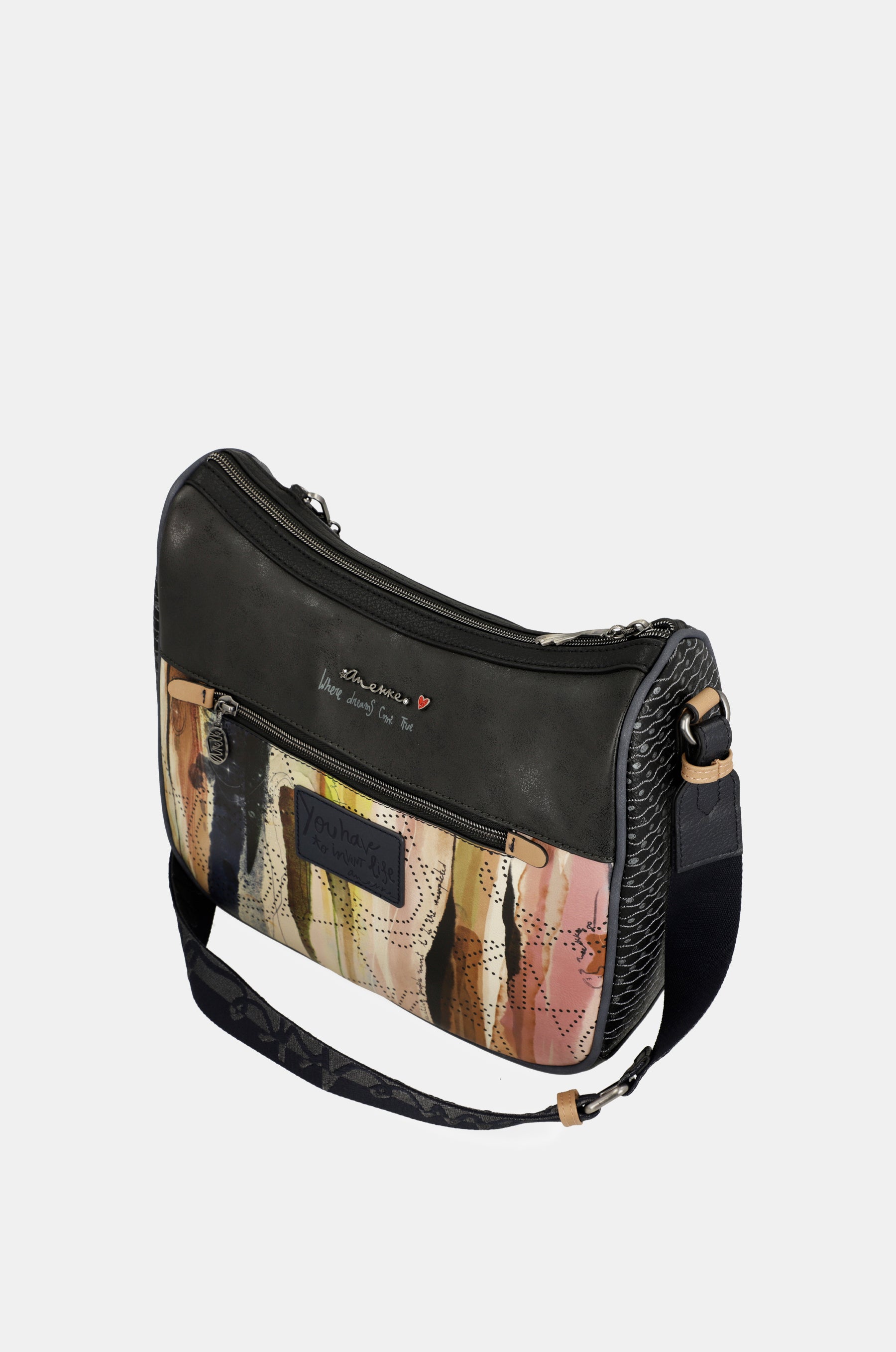 Borsa a tracolla grande blu navy Studio