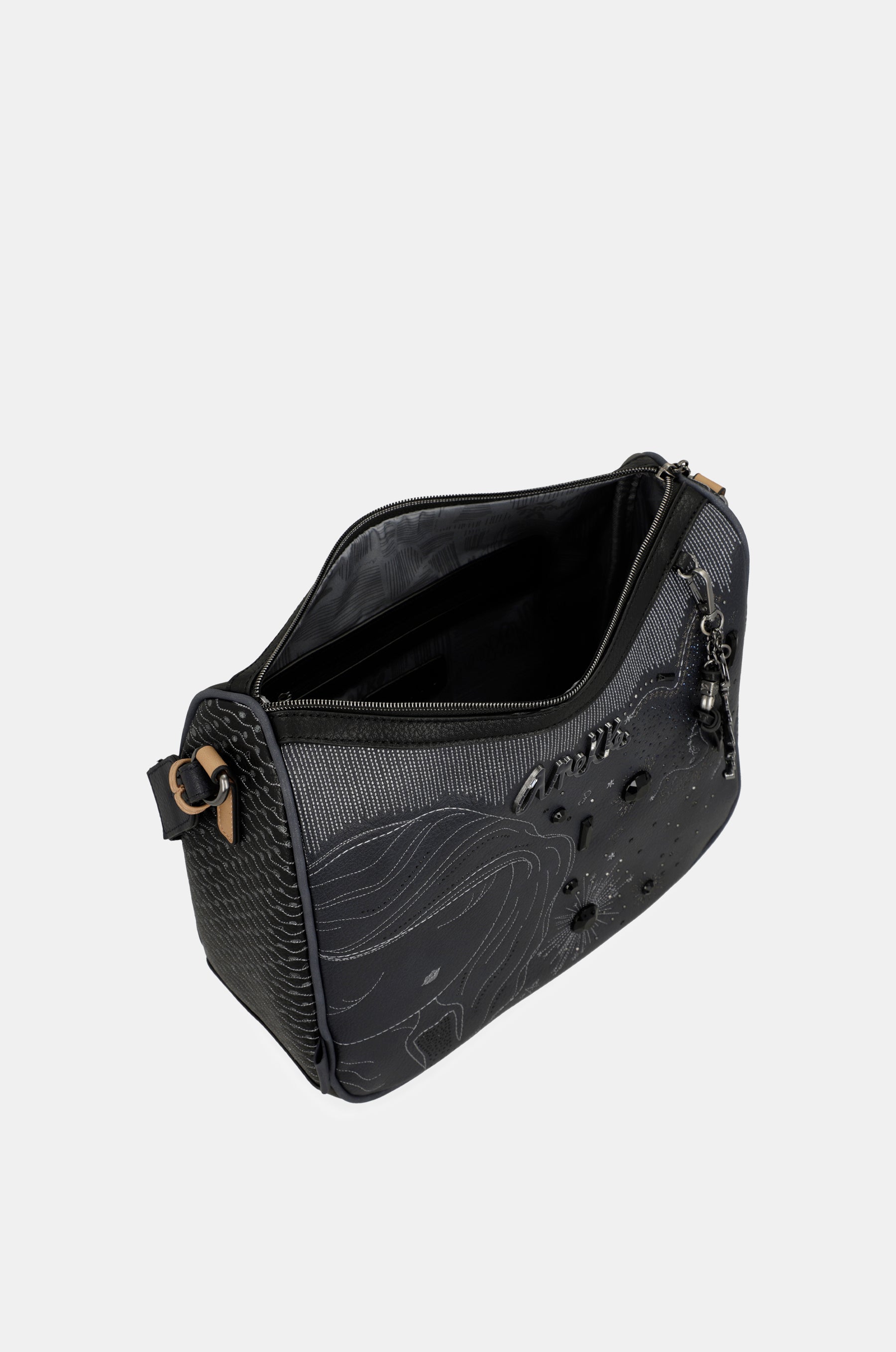 Borsa a tracolla grande blu navy Studio