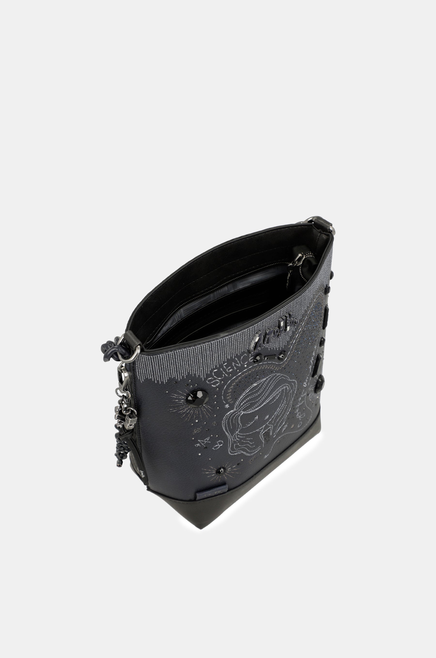 Borsa a tracolla media blu navy Studio