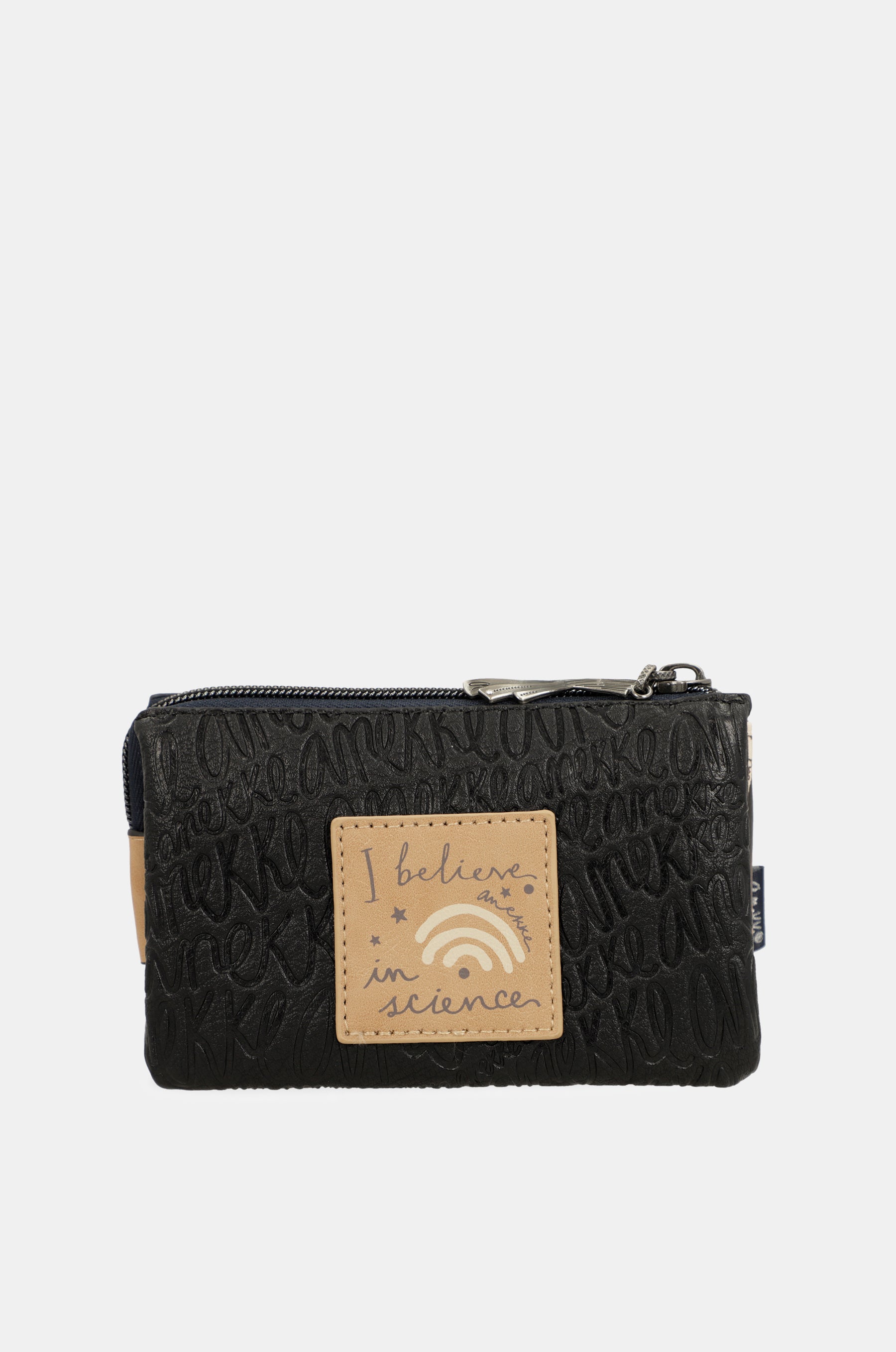 Portamonete triplo blu navy Studio