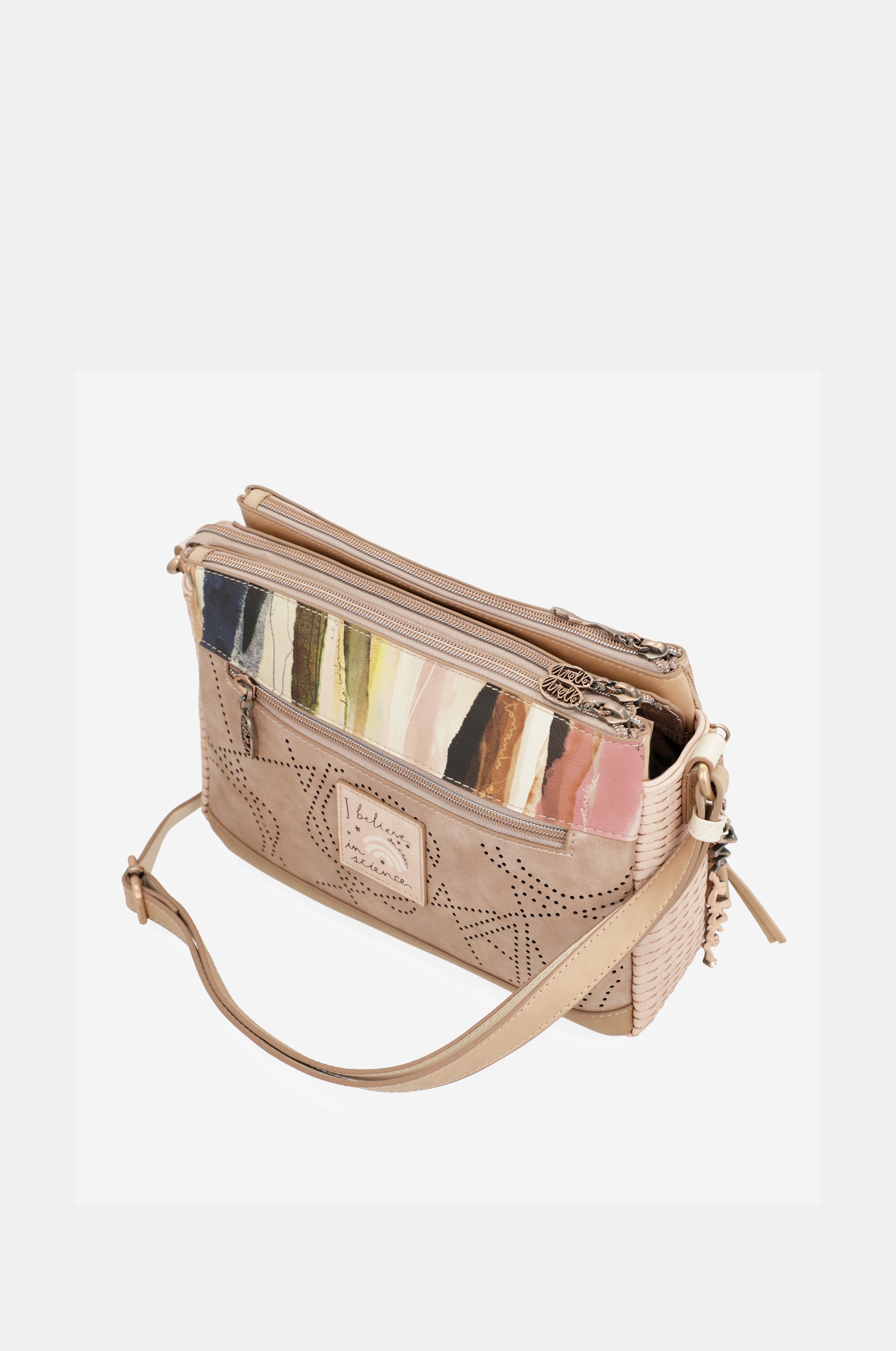 Borsa a tracolla Studio nude a 3 scomparti