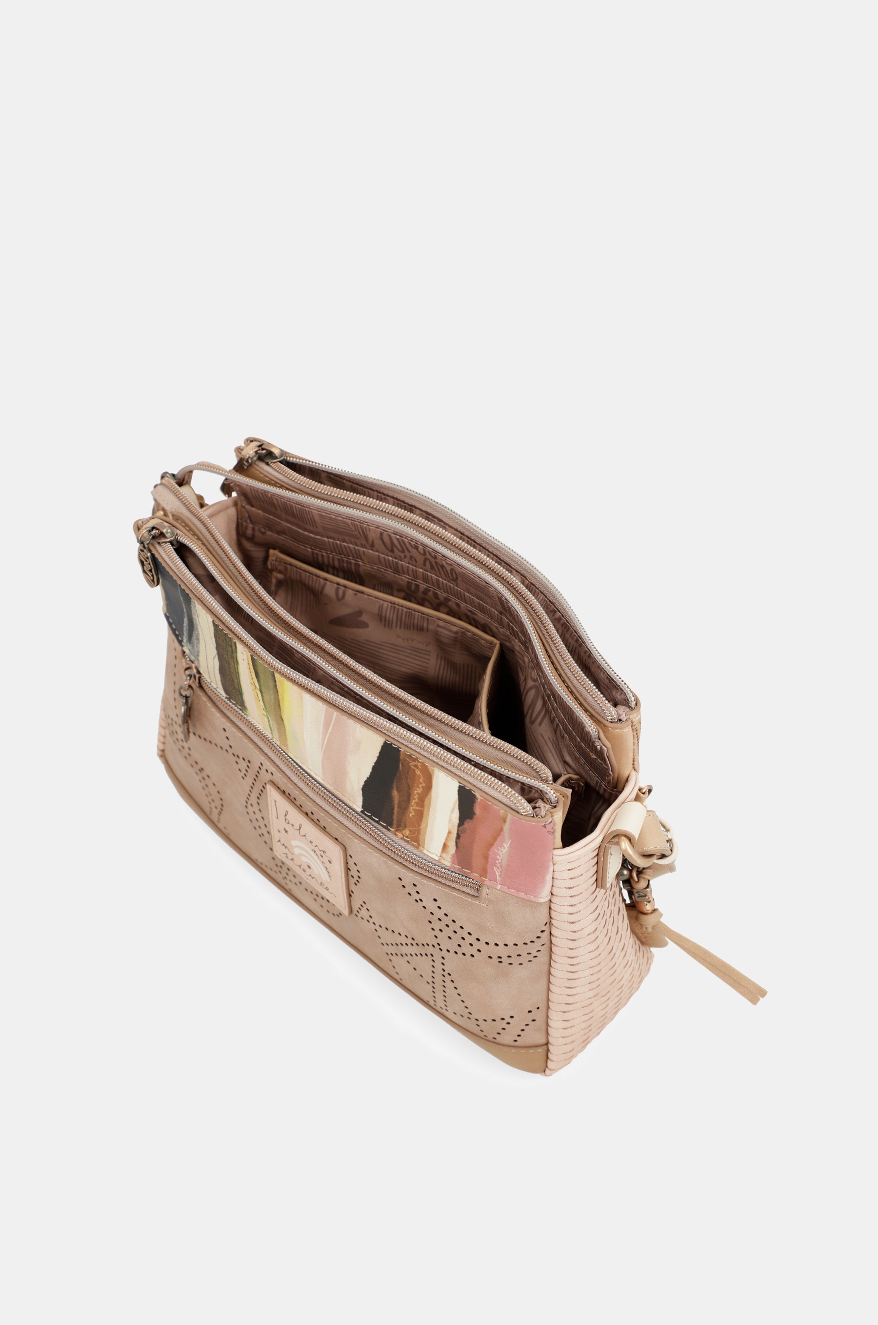 Borsa a tracolla Studio nude a 3 scomparti