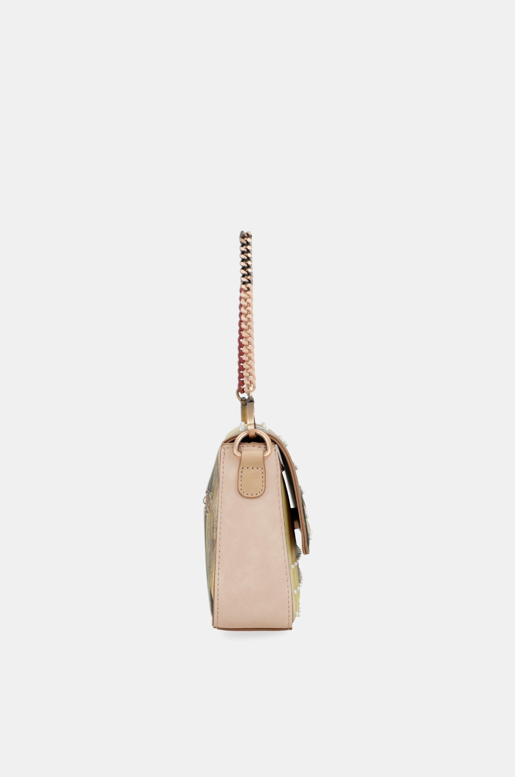 Borsa baguette color carne di Anekke Studio
