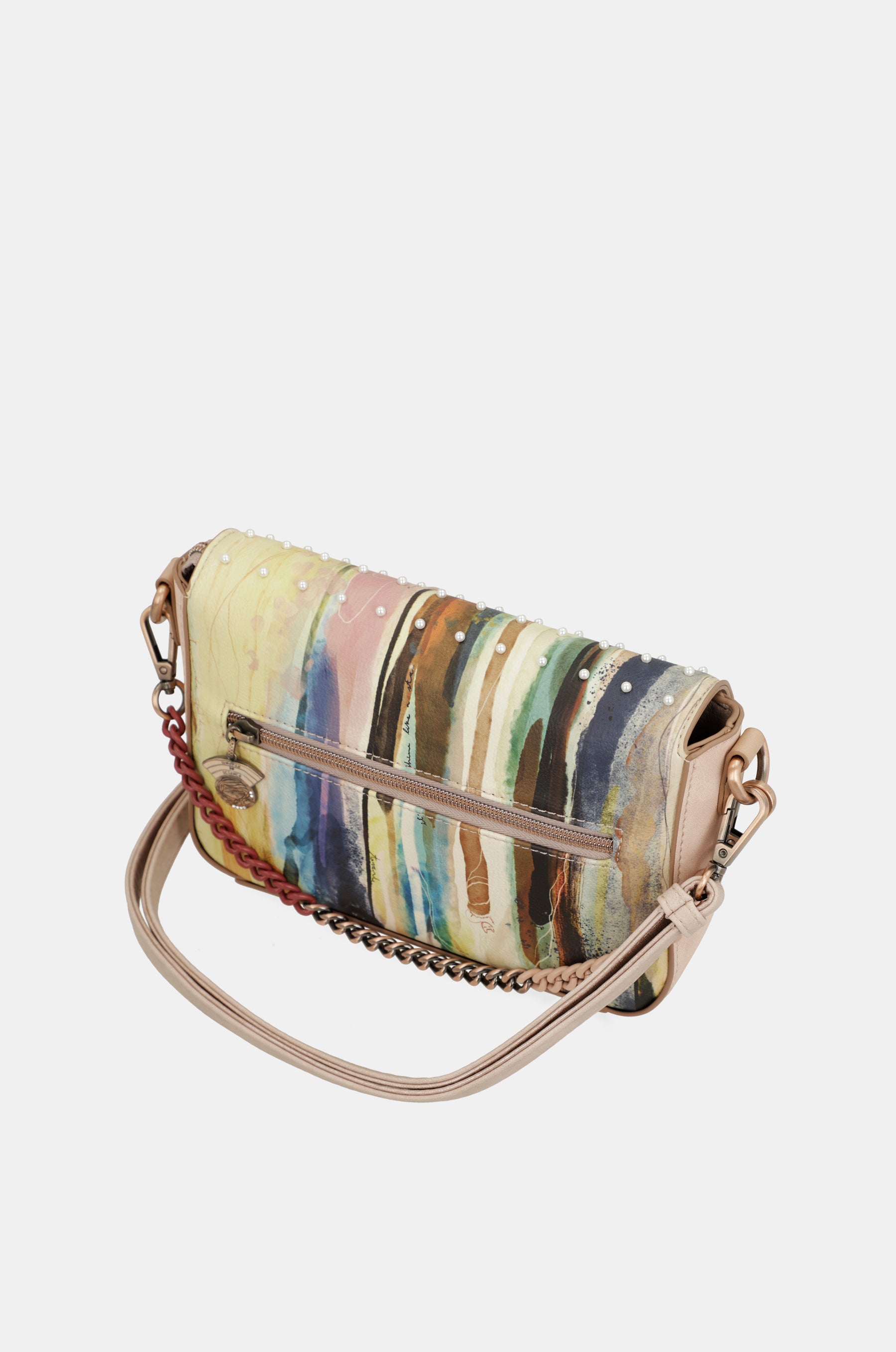 Borsa baguette color carne di Anekke Studio