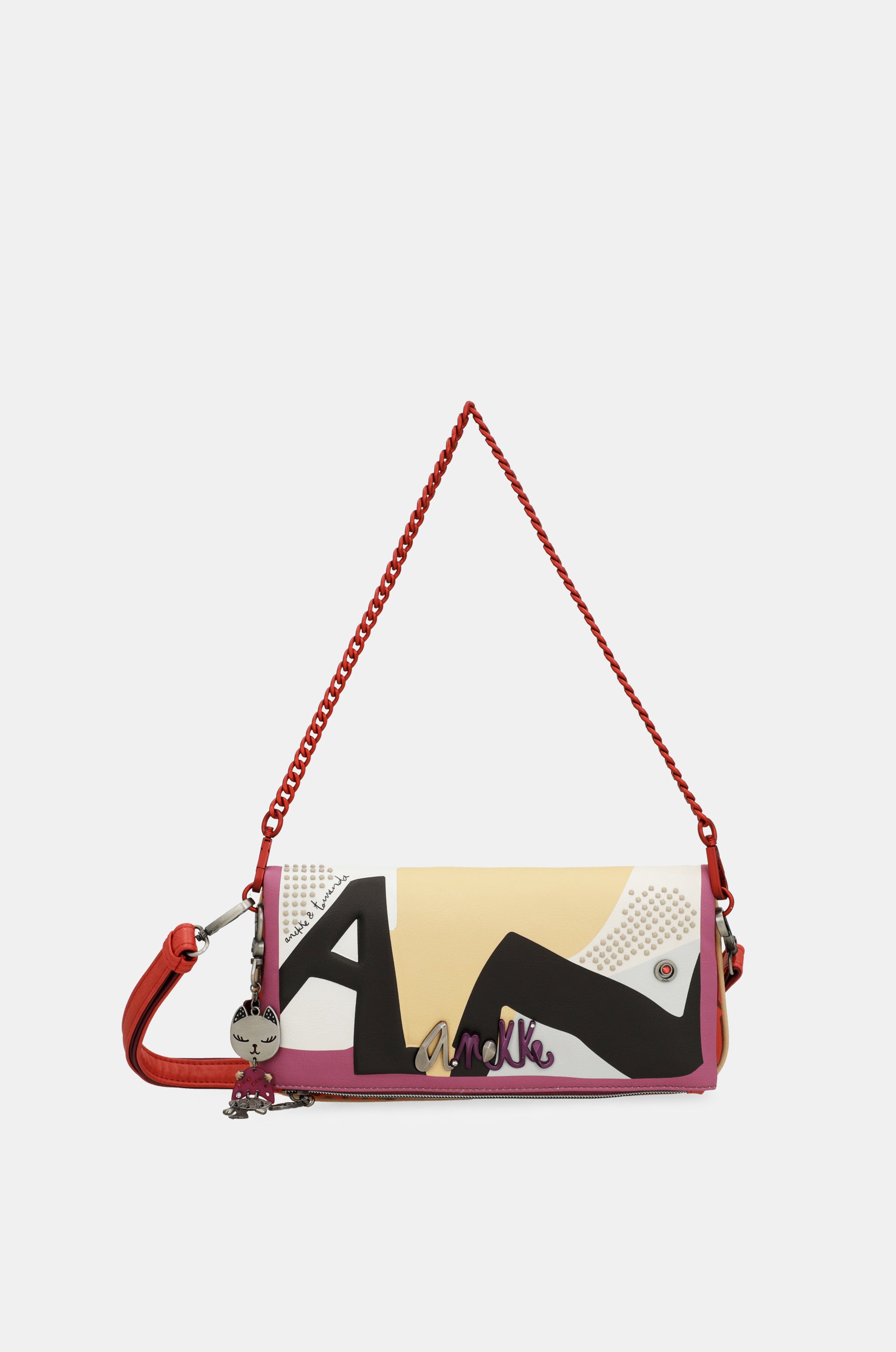 Borsa a tracolla Fashion con manico in metallo