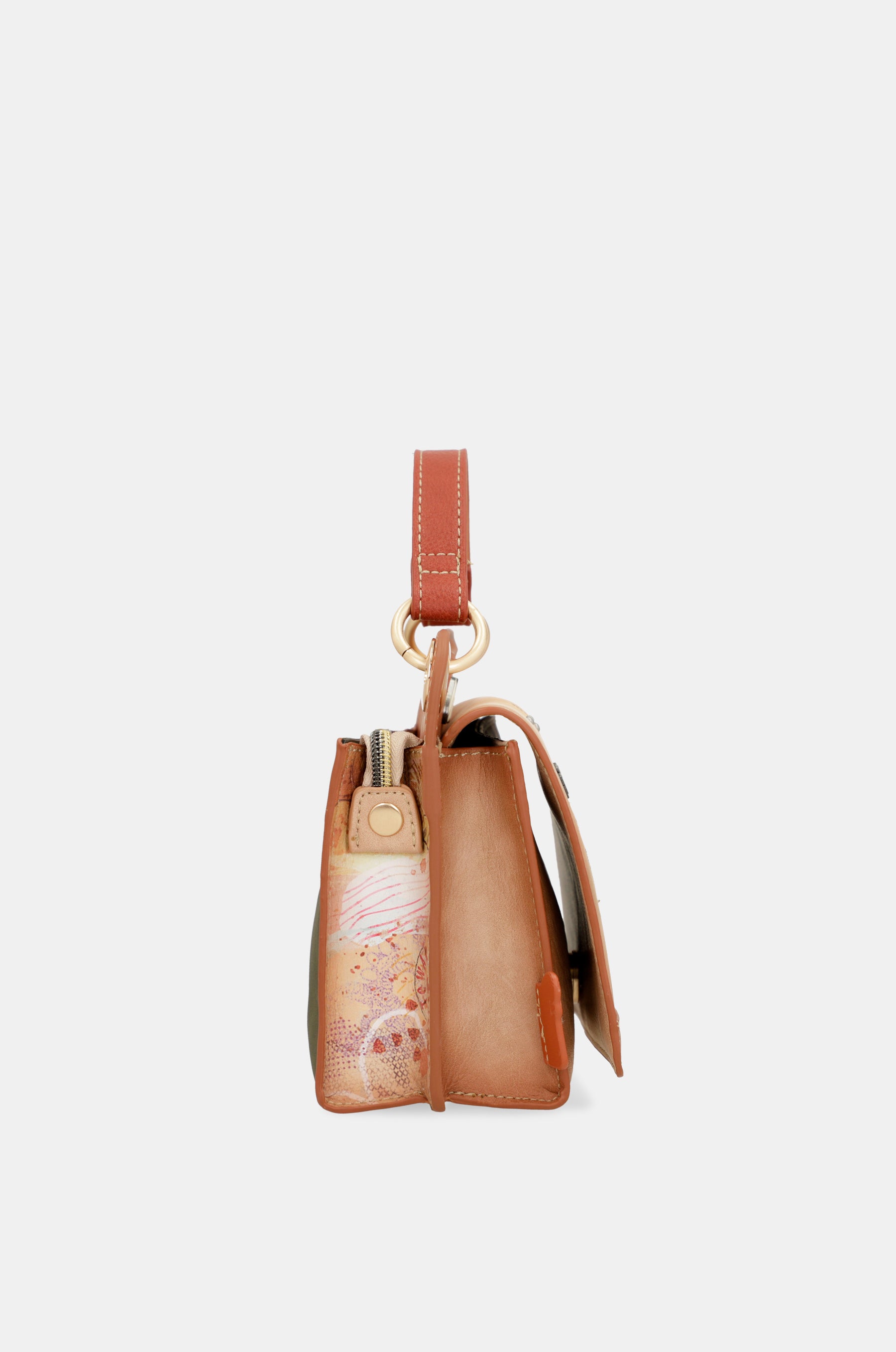 Mini borsa cammello Peace & Love