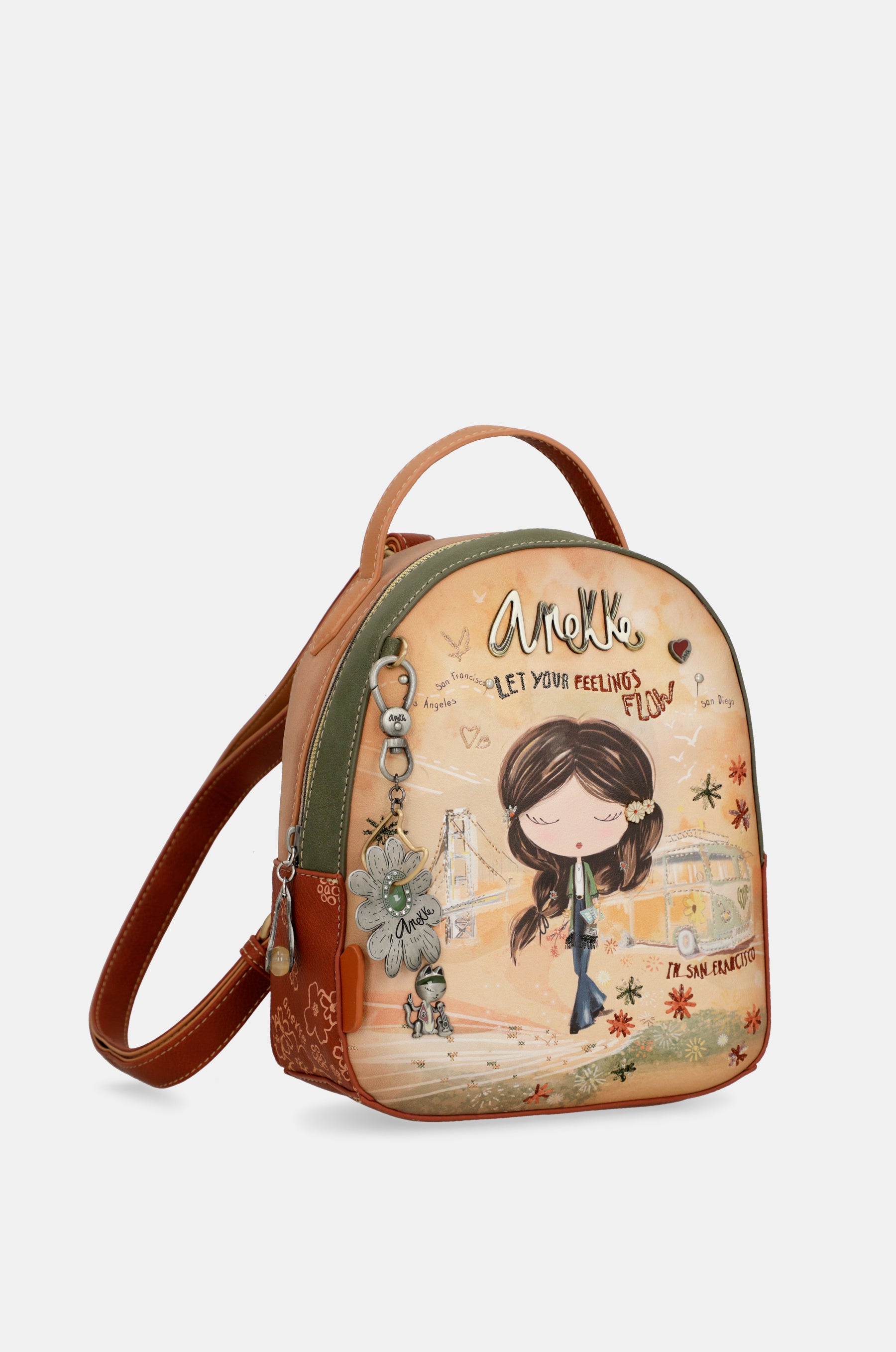 Zaino piccolo cammello Peace & Love