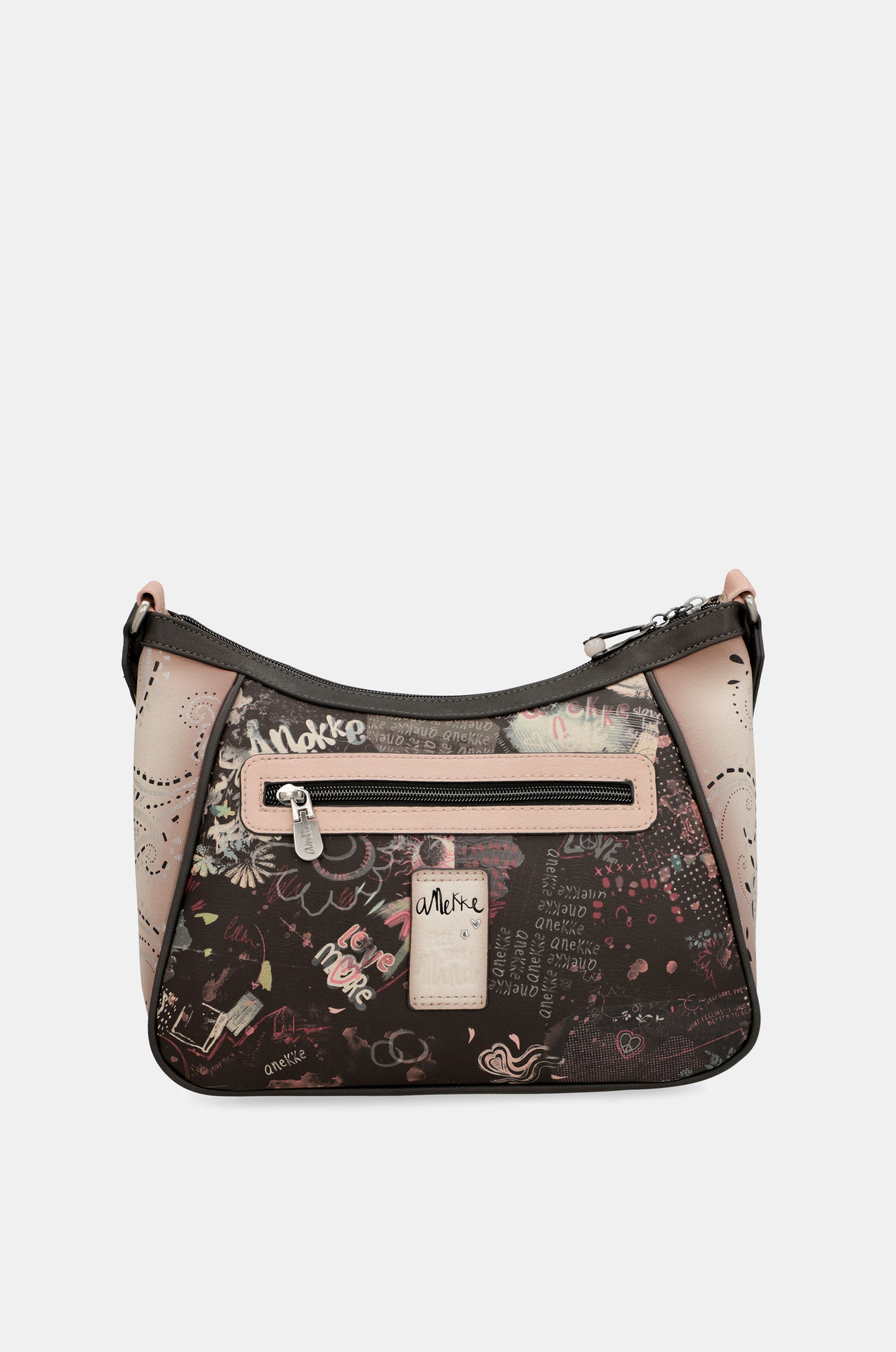 Borsa a tracolla rosa Peace & Love