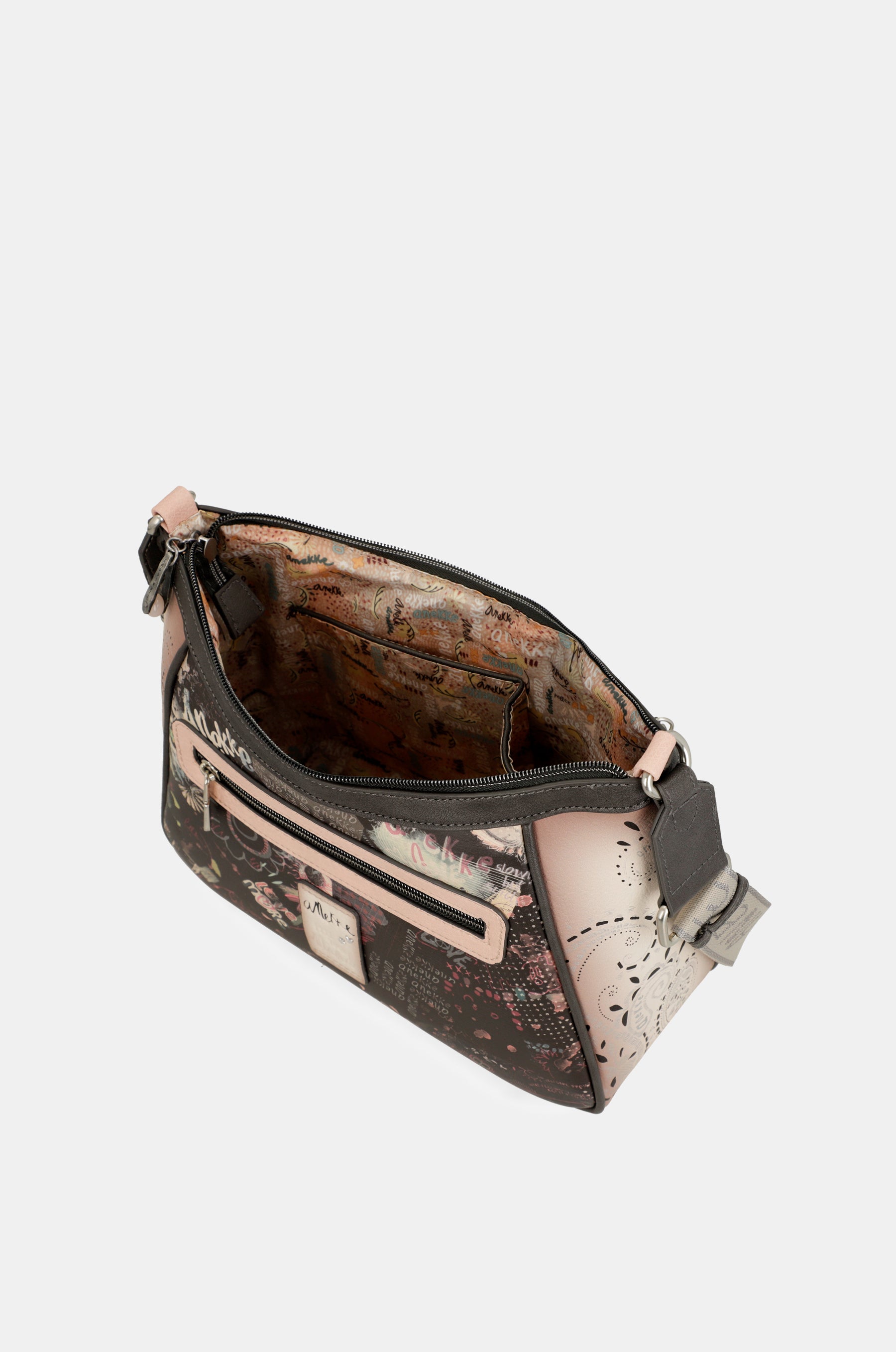 Borsa a tracolla rosa Peace & Love