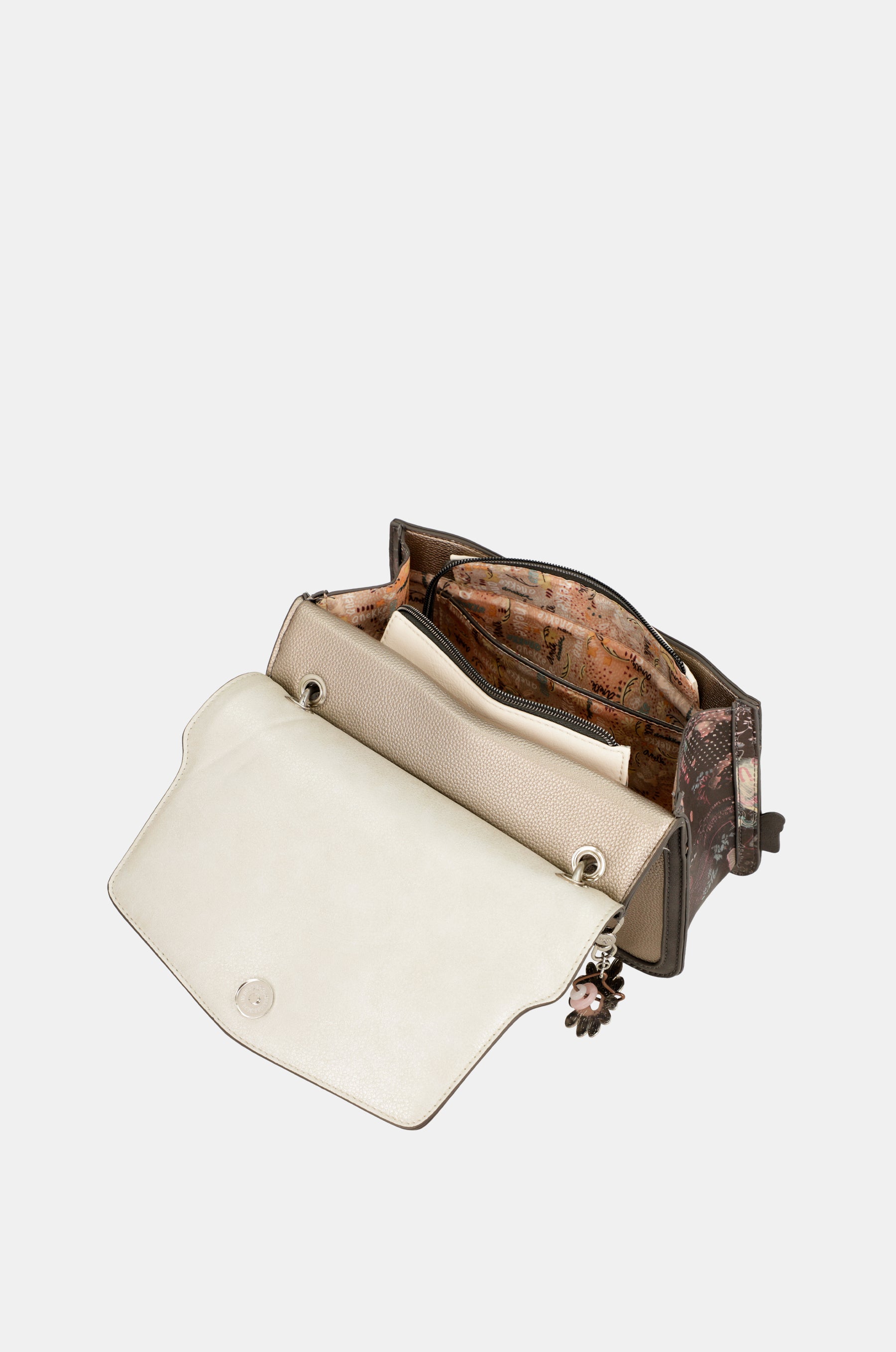 Borsa con patta rosa Peace & Love