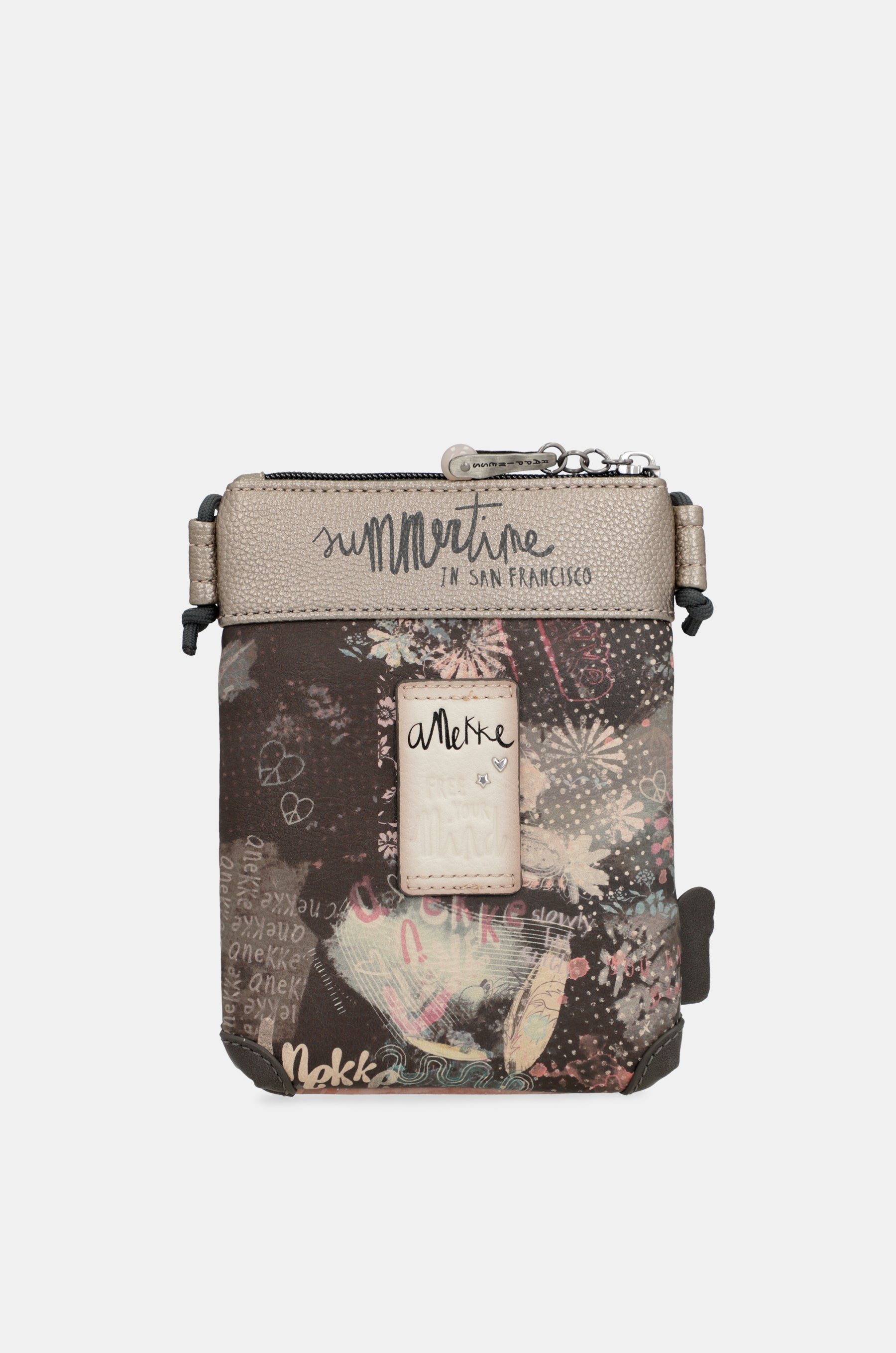 Borsa a tracolla rosa Peace & Love