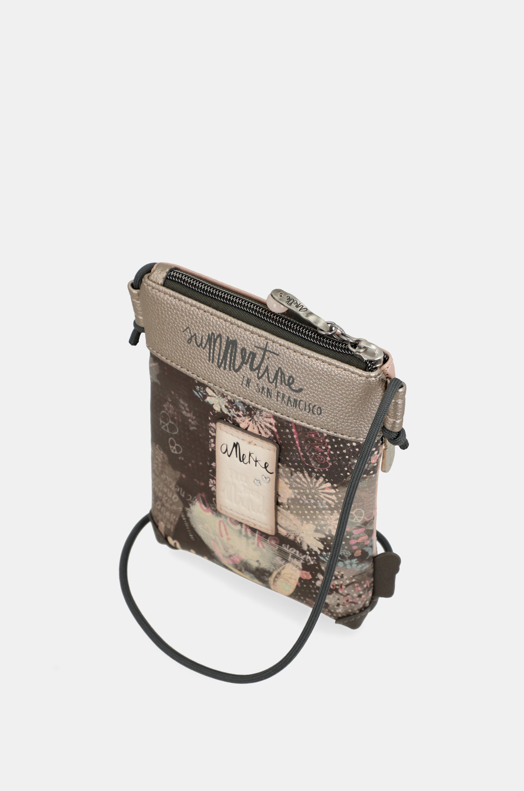 Borsa a tracolla rosa Peace & Love