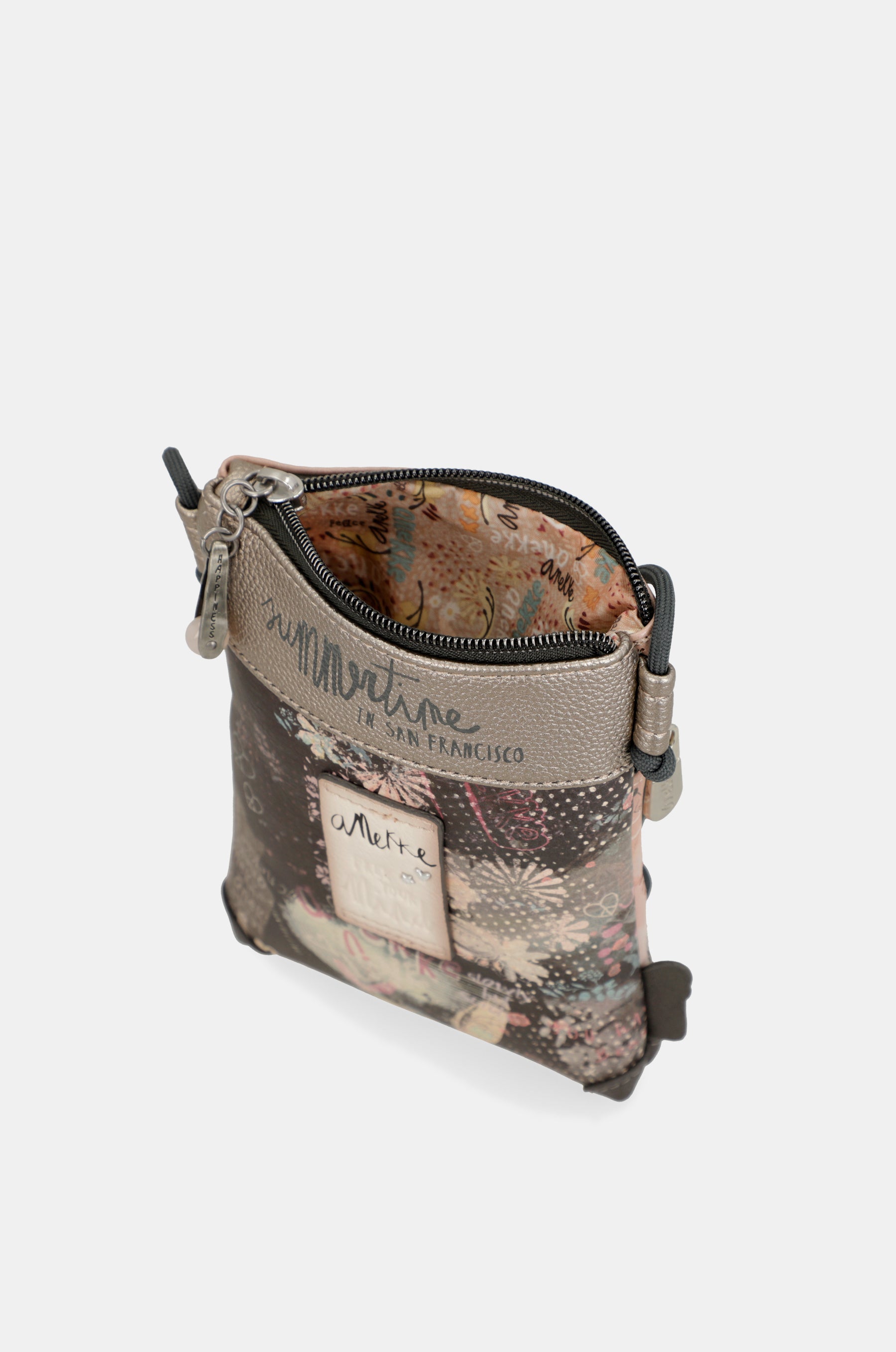 Borsa a tracolla rosa Peace & Love