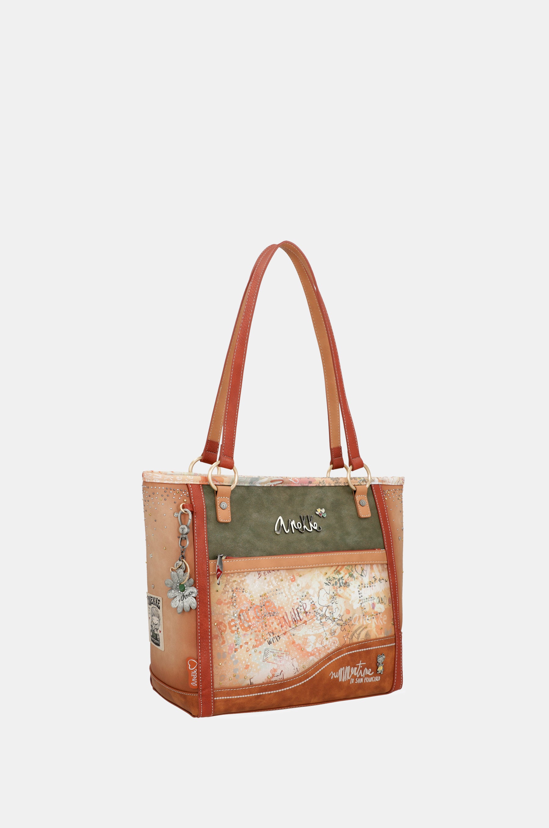 Borsa a tracolla grande Flower