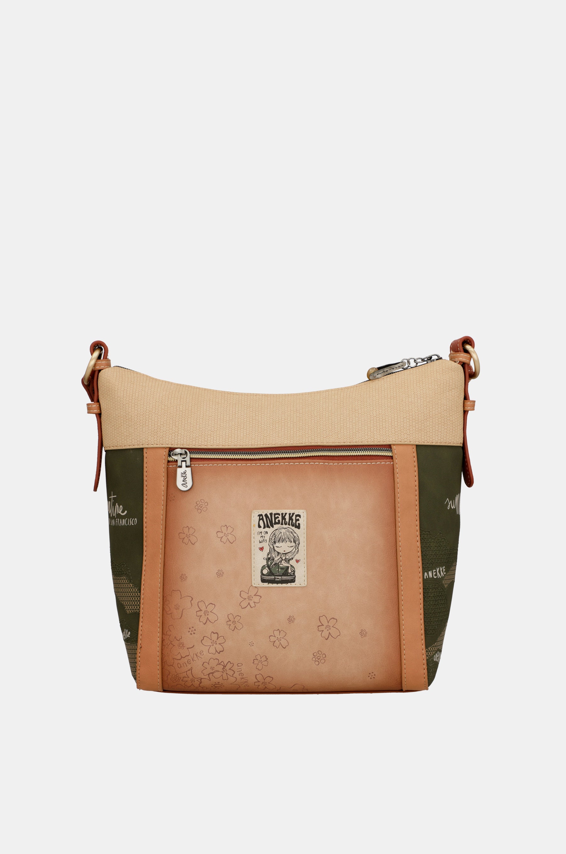 Borsa a tracolla grande Flower