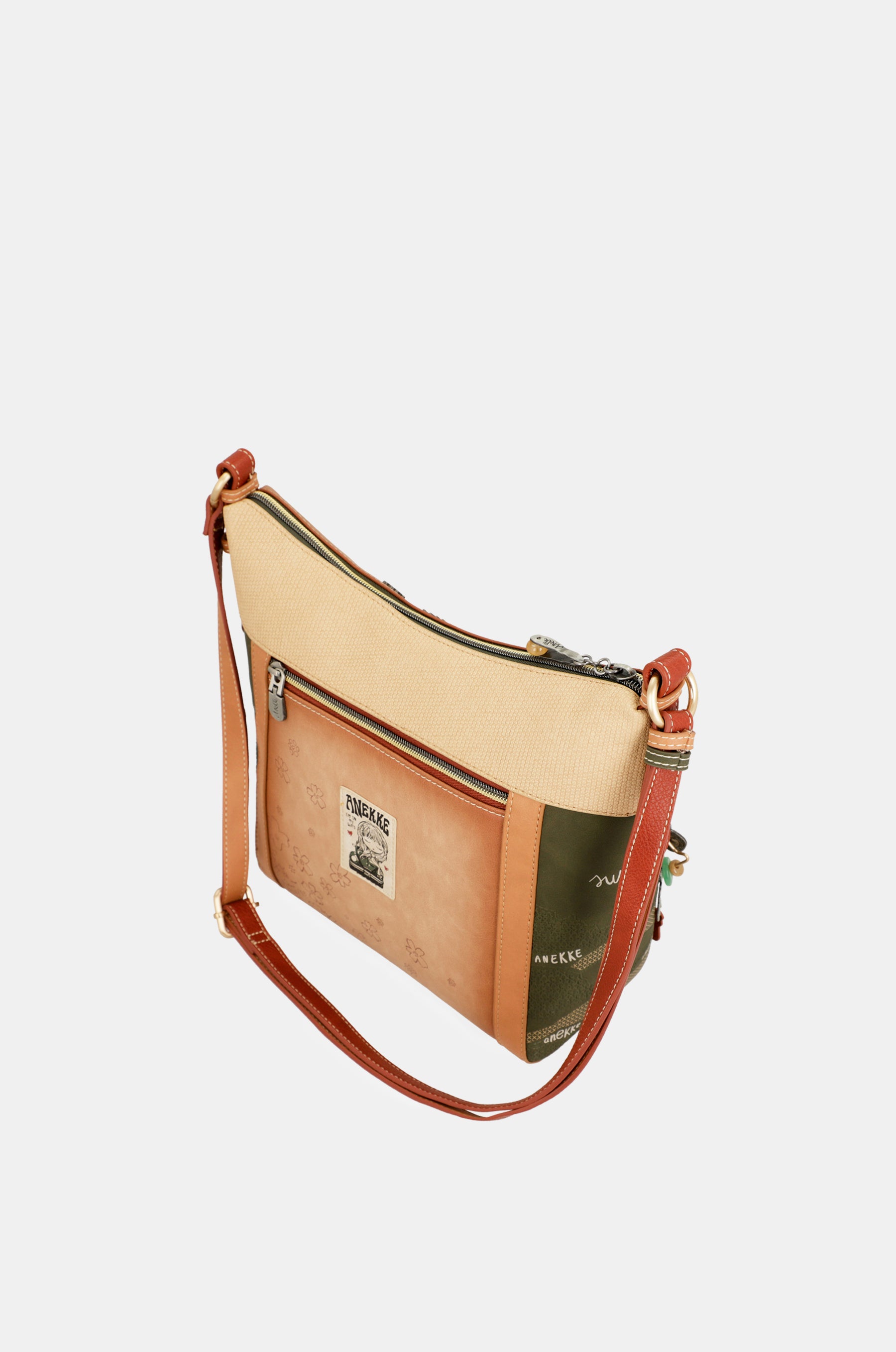 Borsa a tracolla grande Flower