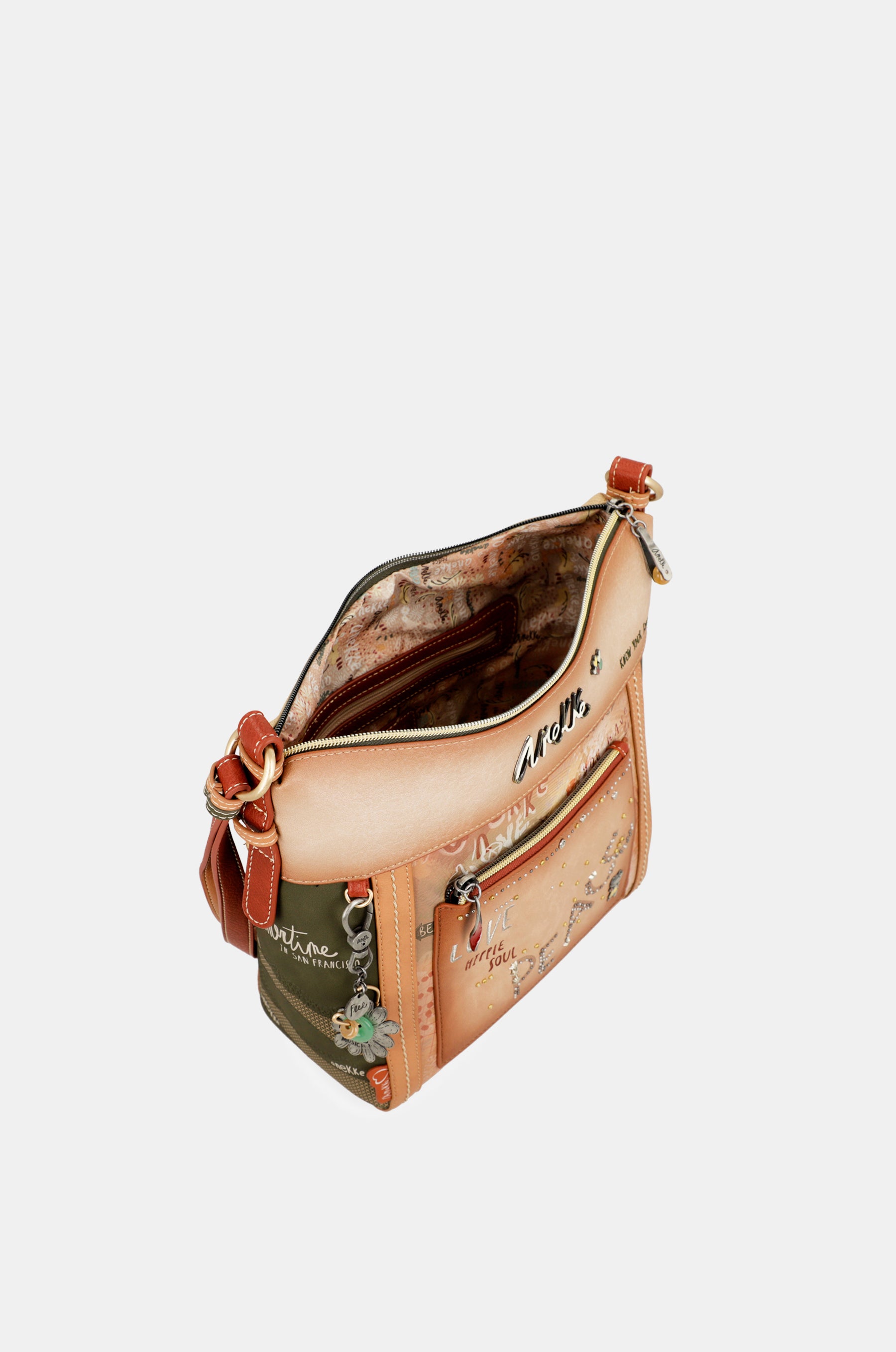 Borsa a tracolla grande Flower