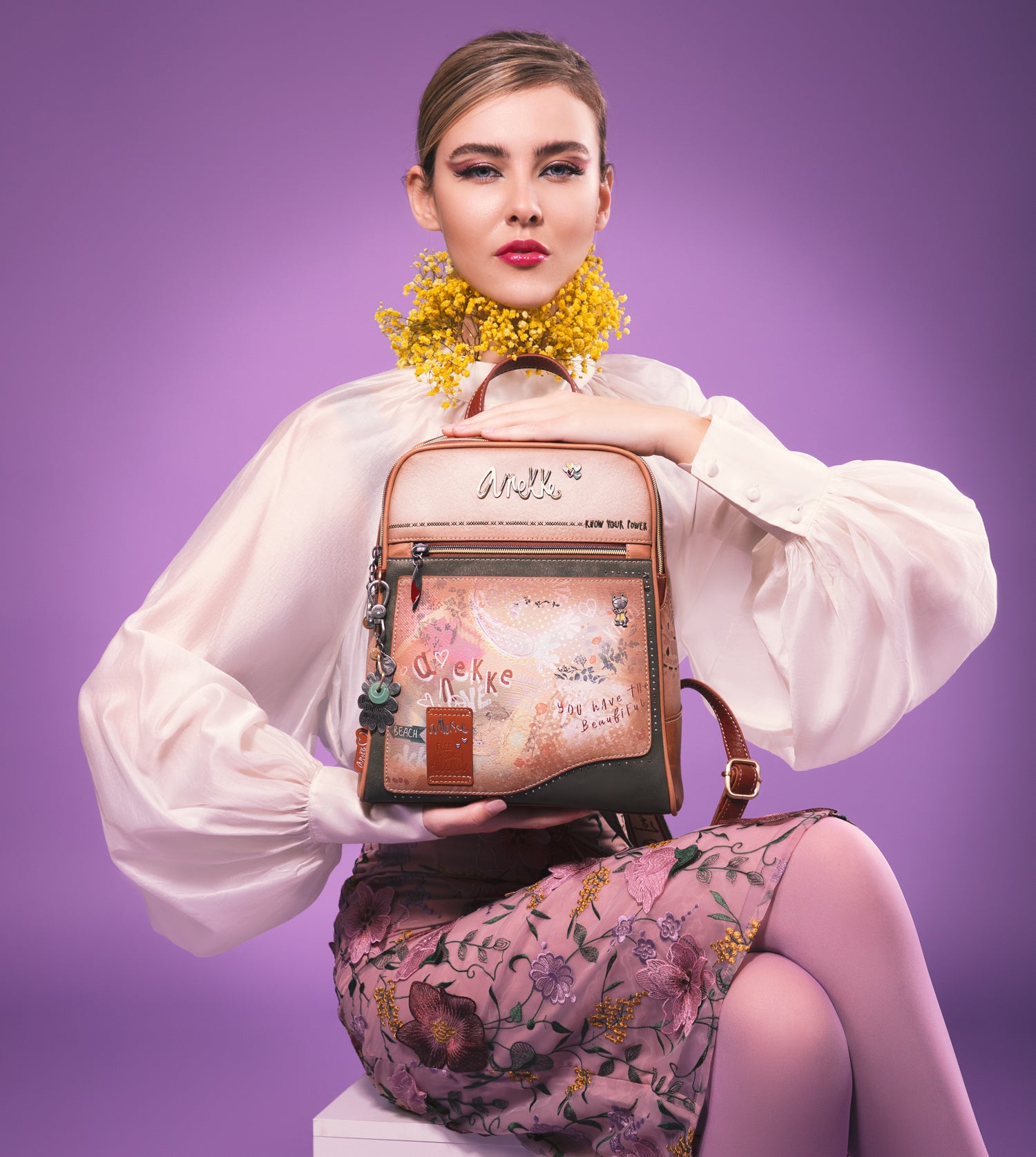 Zaino Flower s a 2 scomparti