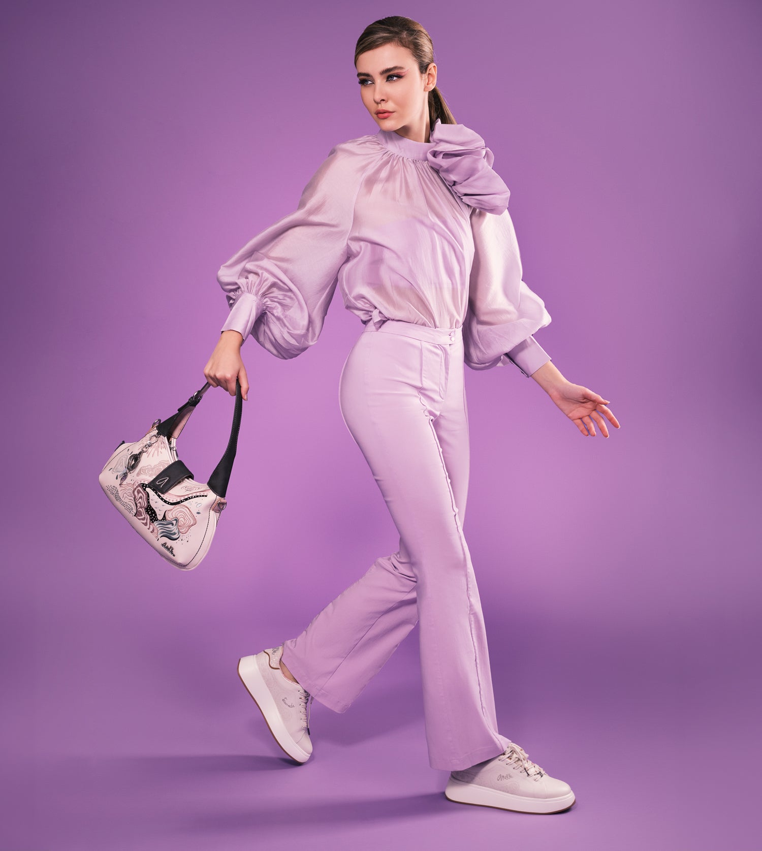 Borsa a tracolla hobo Psicodelic