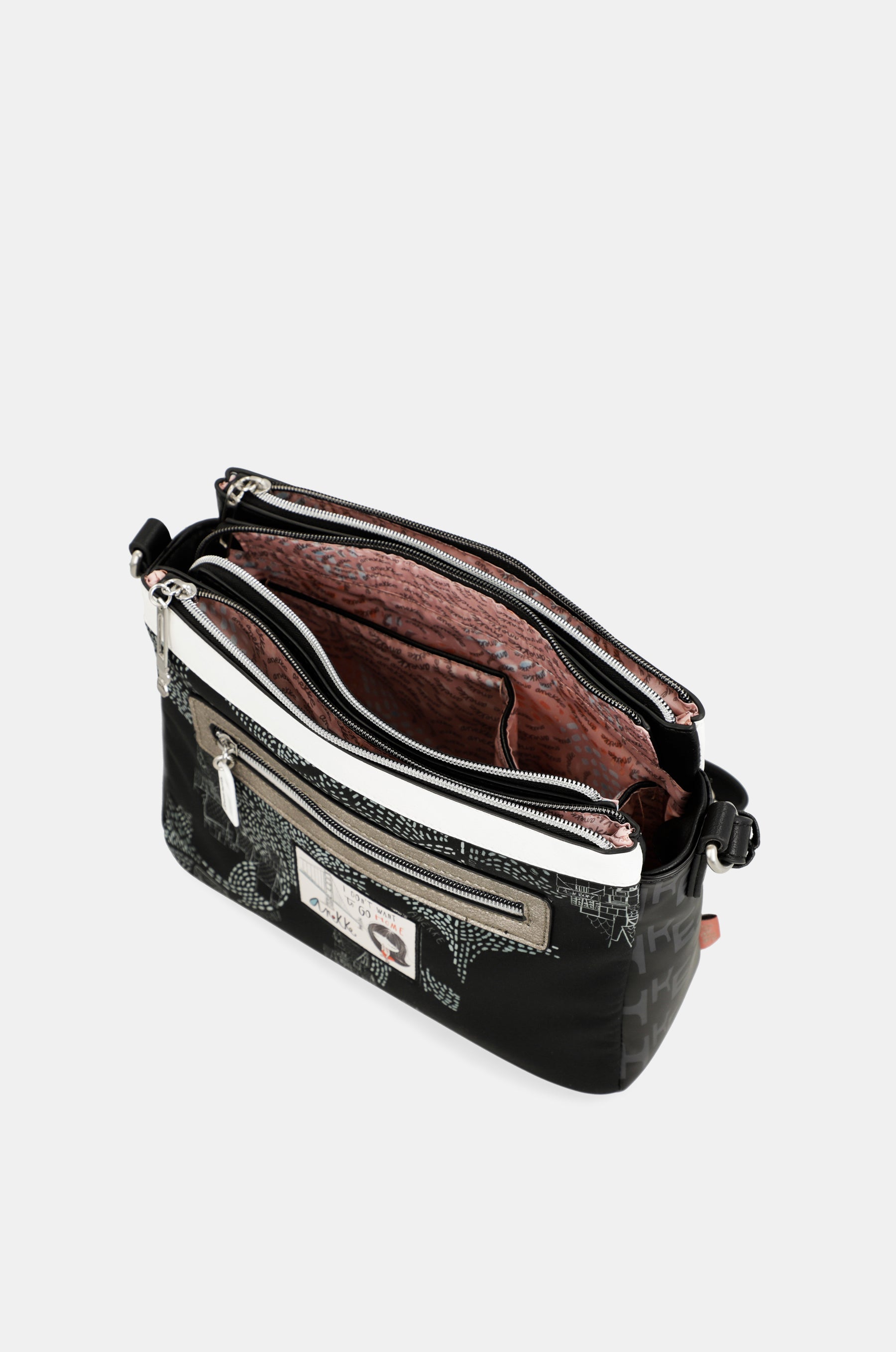 Borsa a tracolla Nature Sixties a 3 scomparti