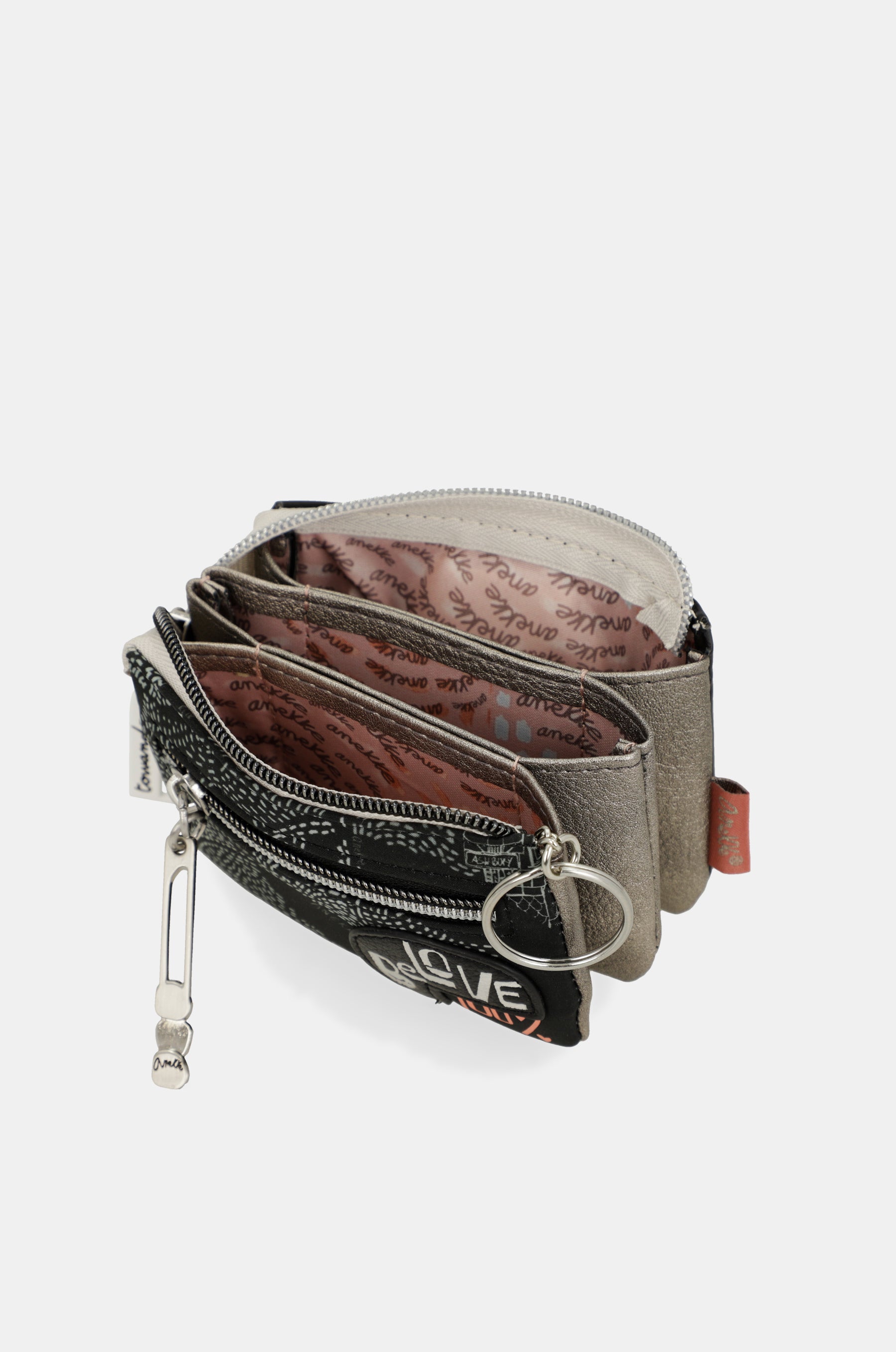 Portamonete Nature Sixties a tre scomparti