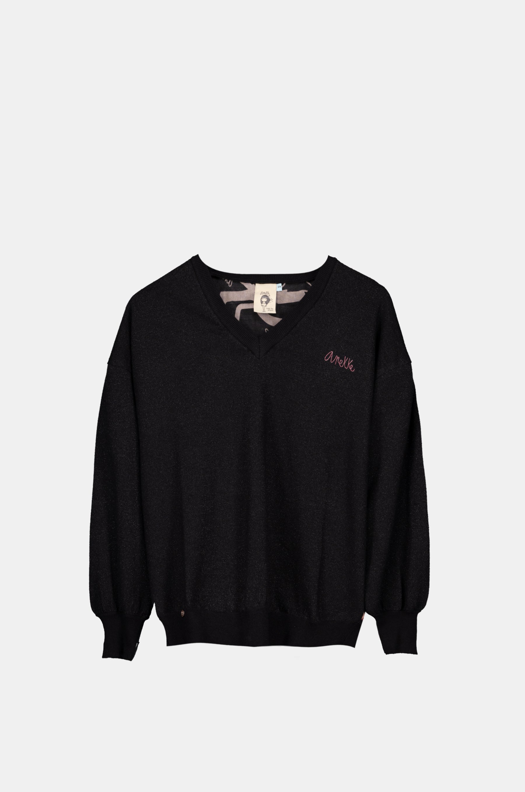 Maglia nera con schiena stampata