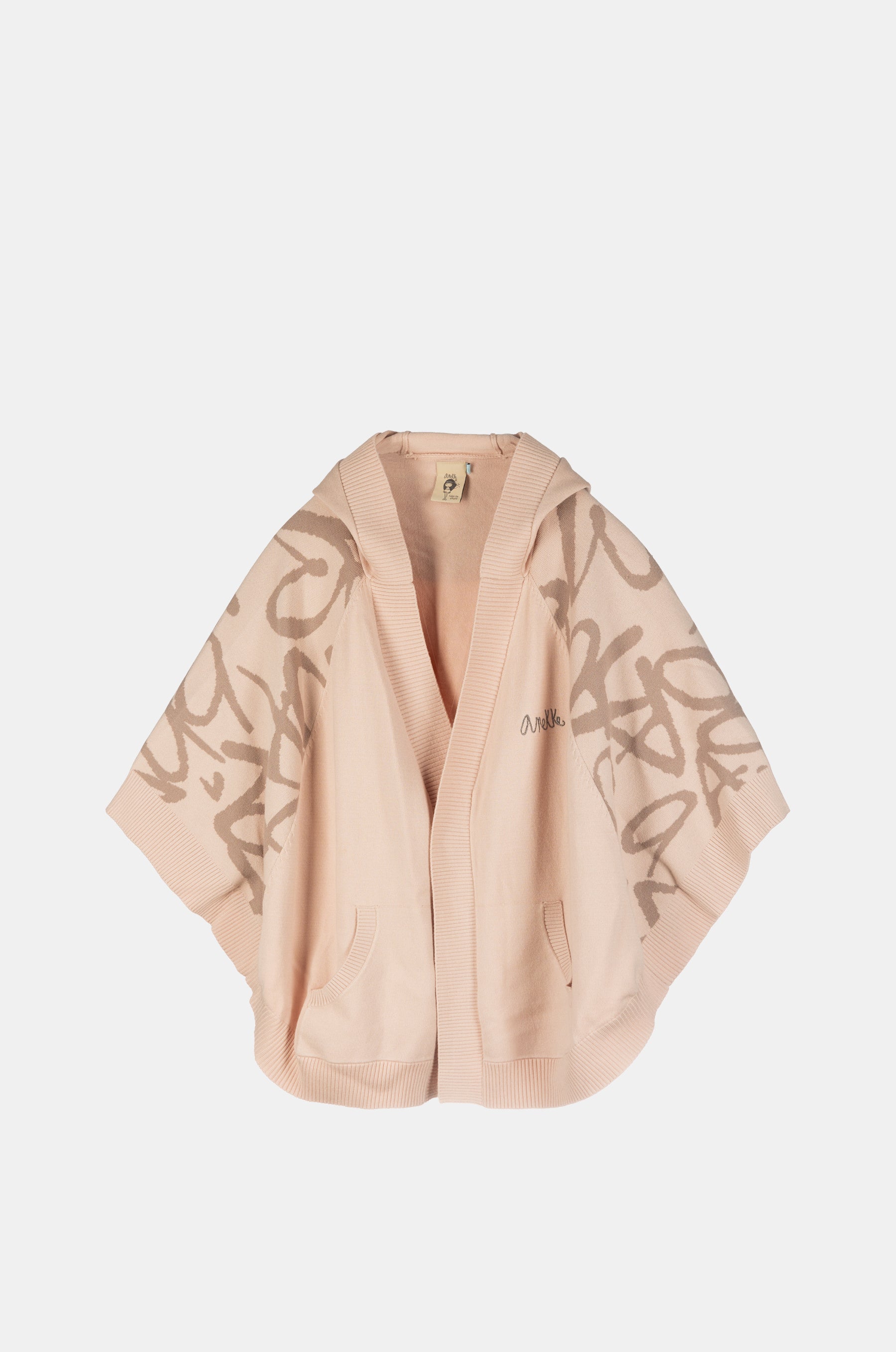 Giacca stile poncio beige