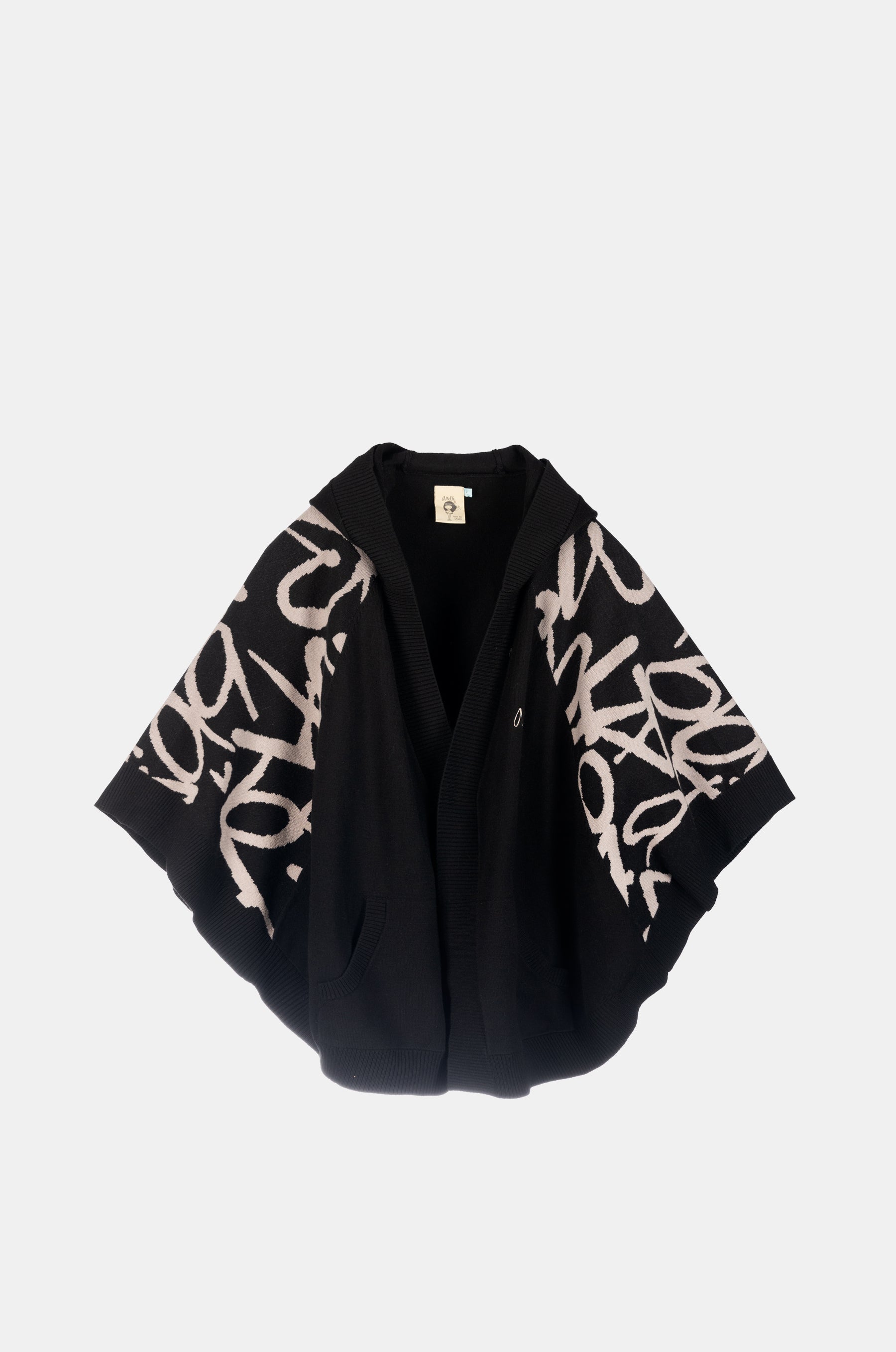 Giacca stile poncio nera