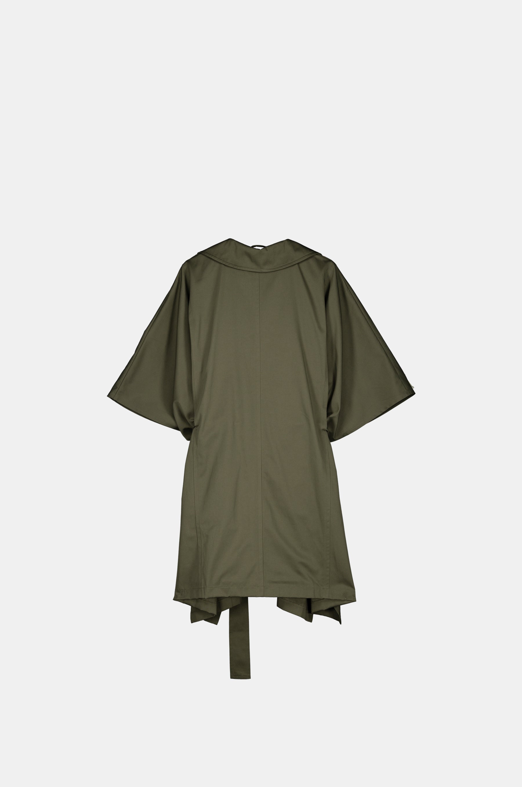 Trench in stile mantella verde