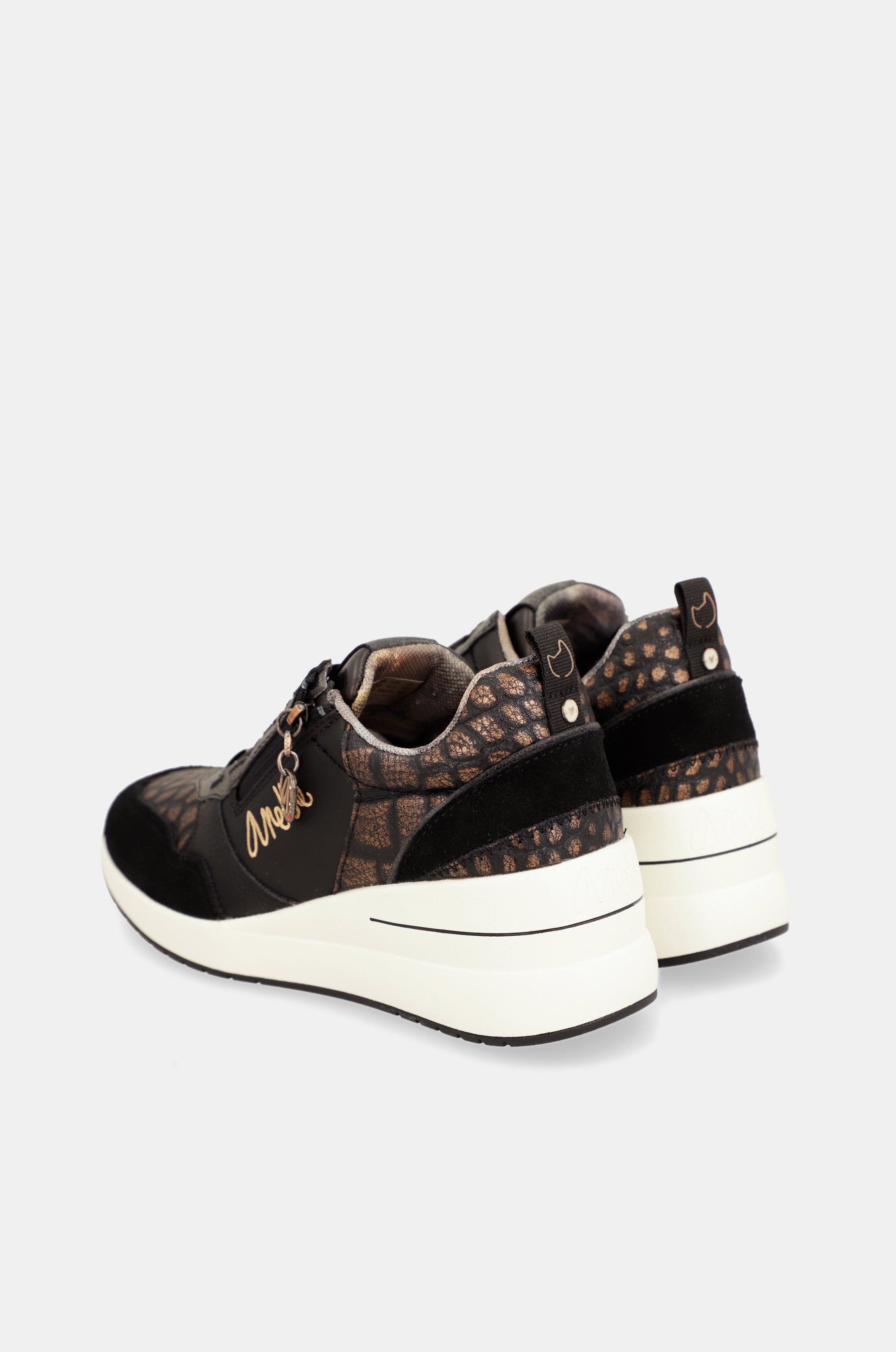 Sneakers con zeppa nere Dreams