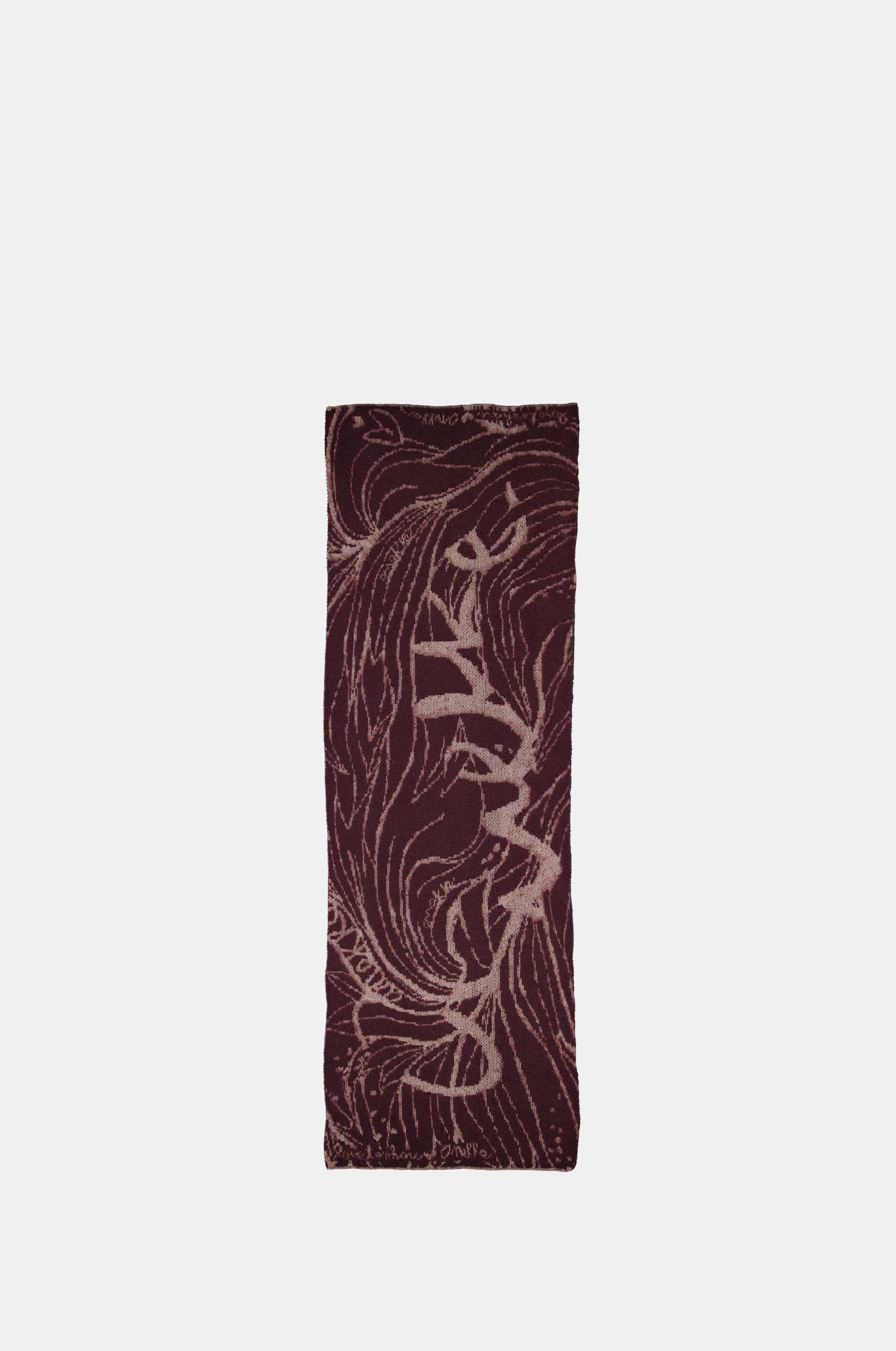 Sciarpa combinata bordeaux