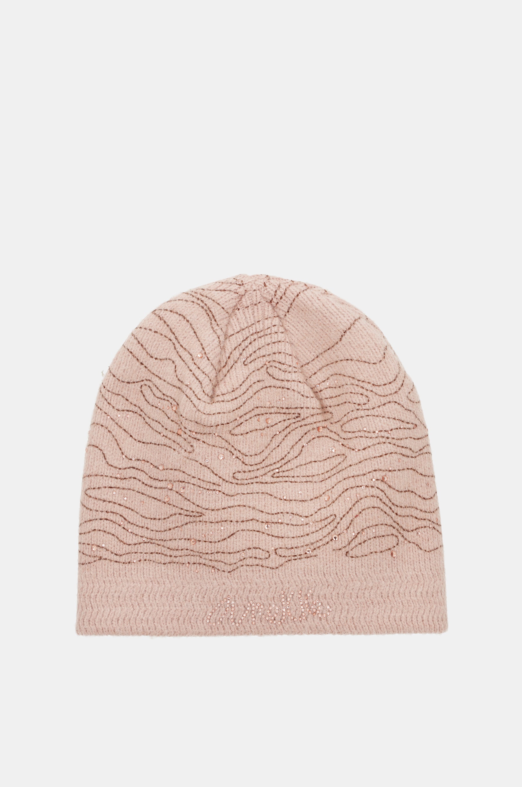 Berretto rosa lavorato a maglia
