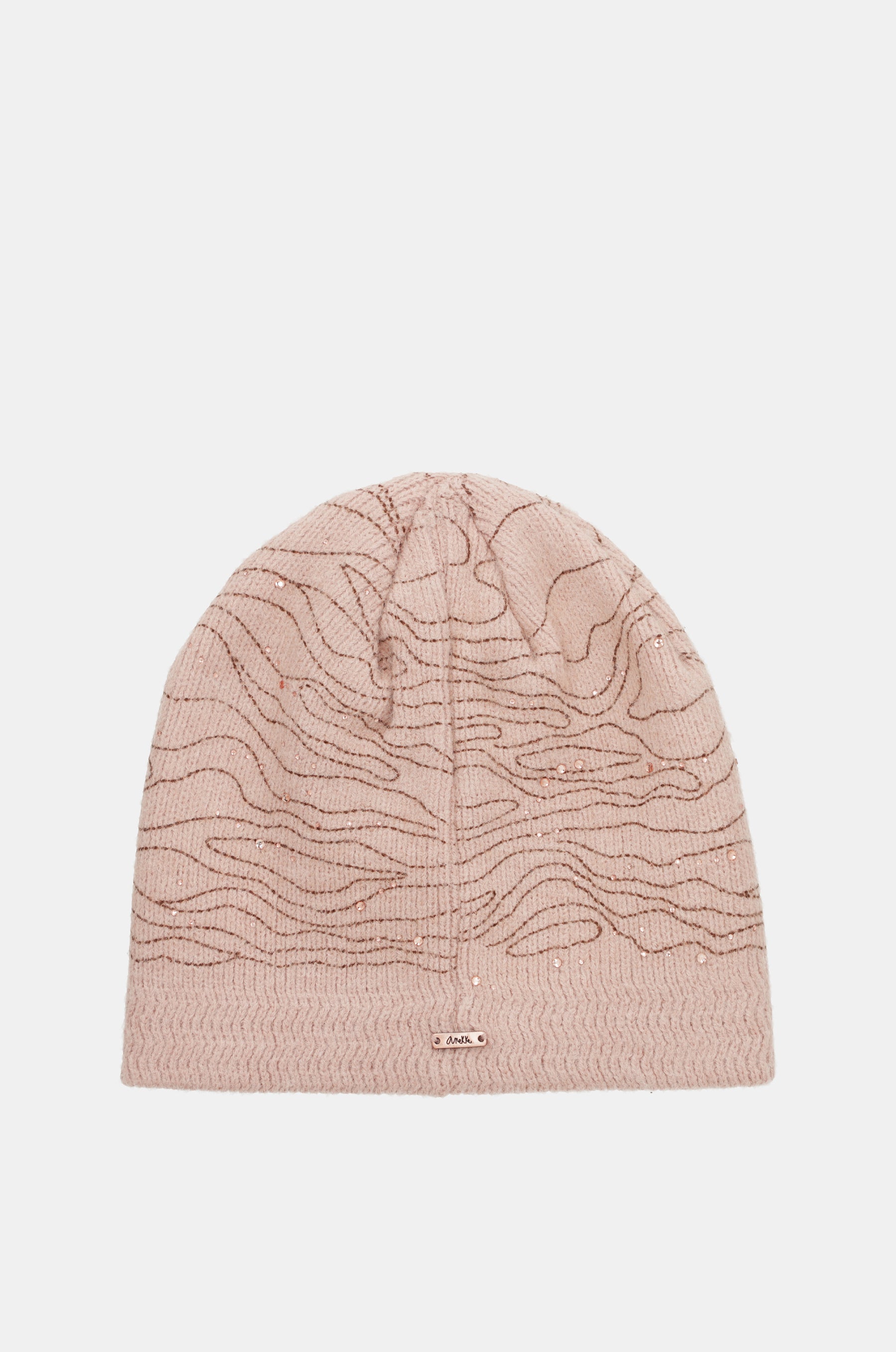 Berretto rosa lavorato a maglia
