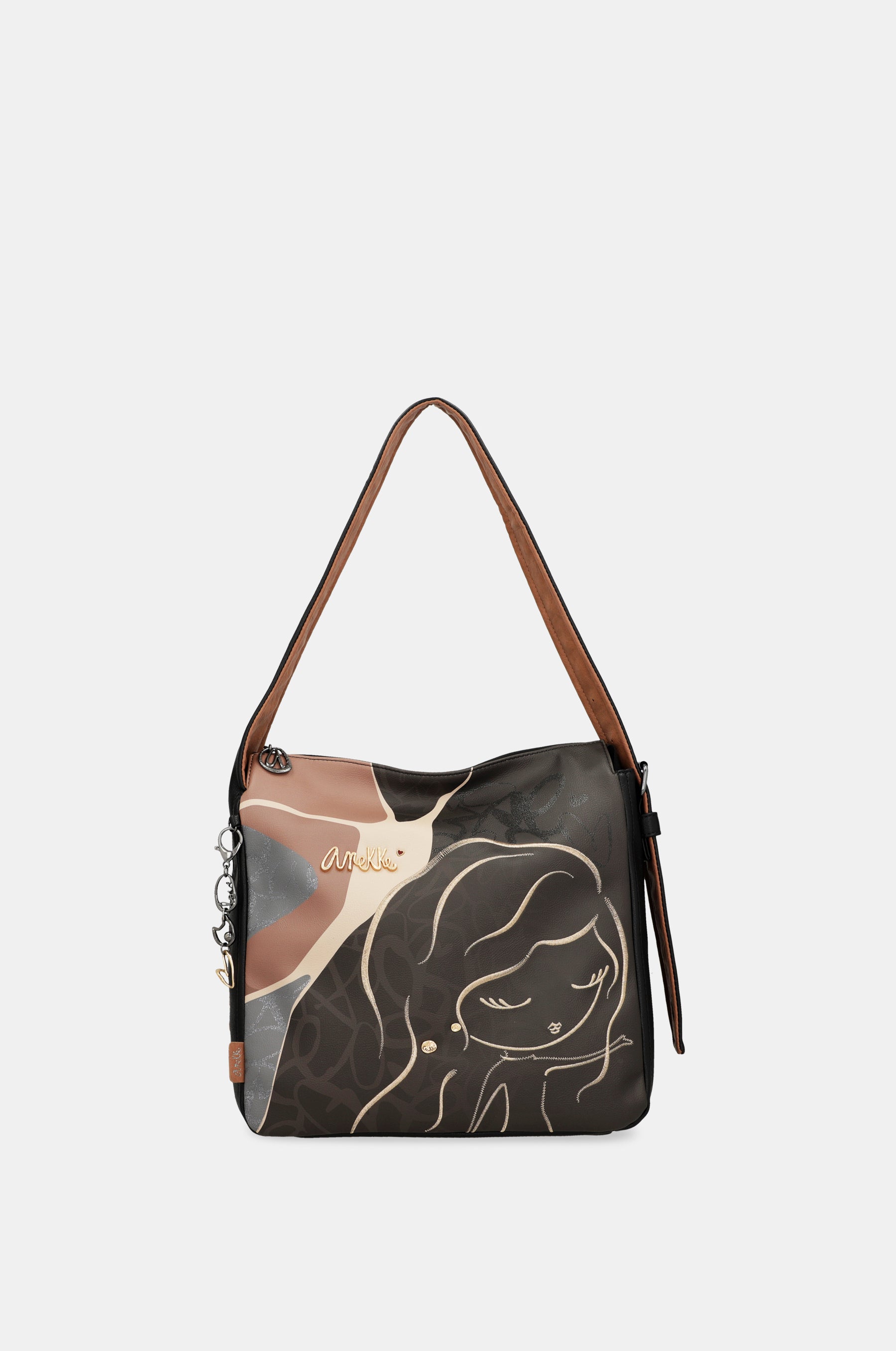 Borsa a tracolla con manico corto Heartbeat