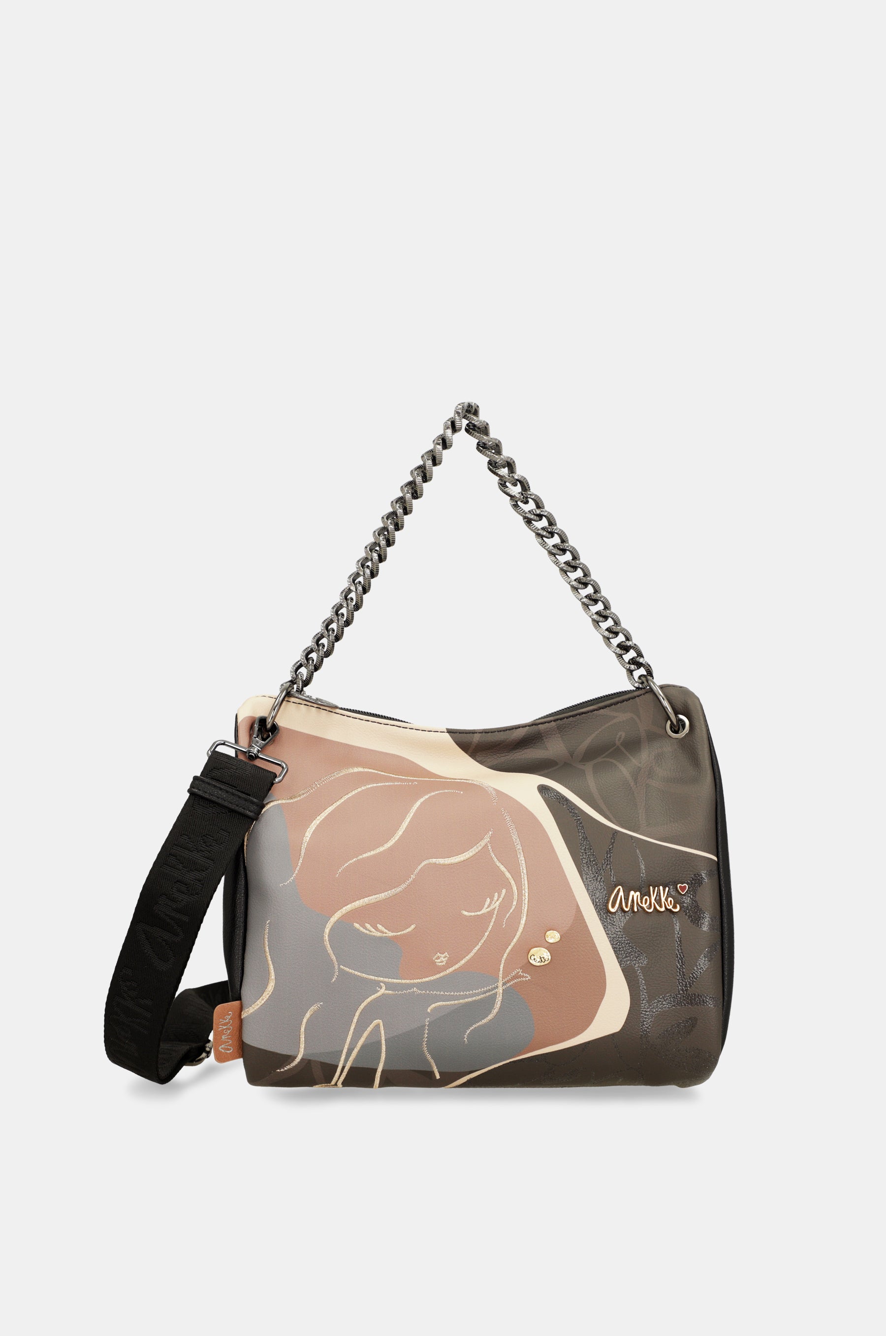 Borsa a tracolla Heartbeat con manico in metallo