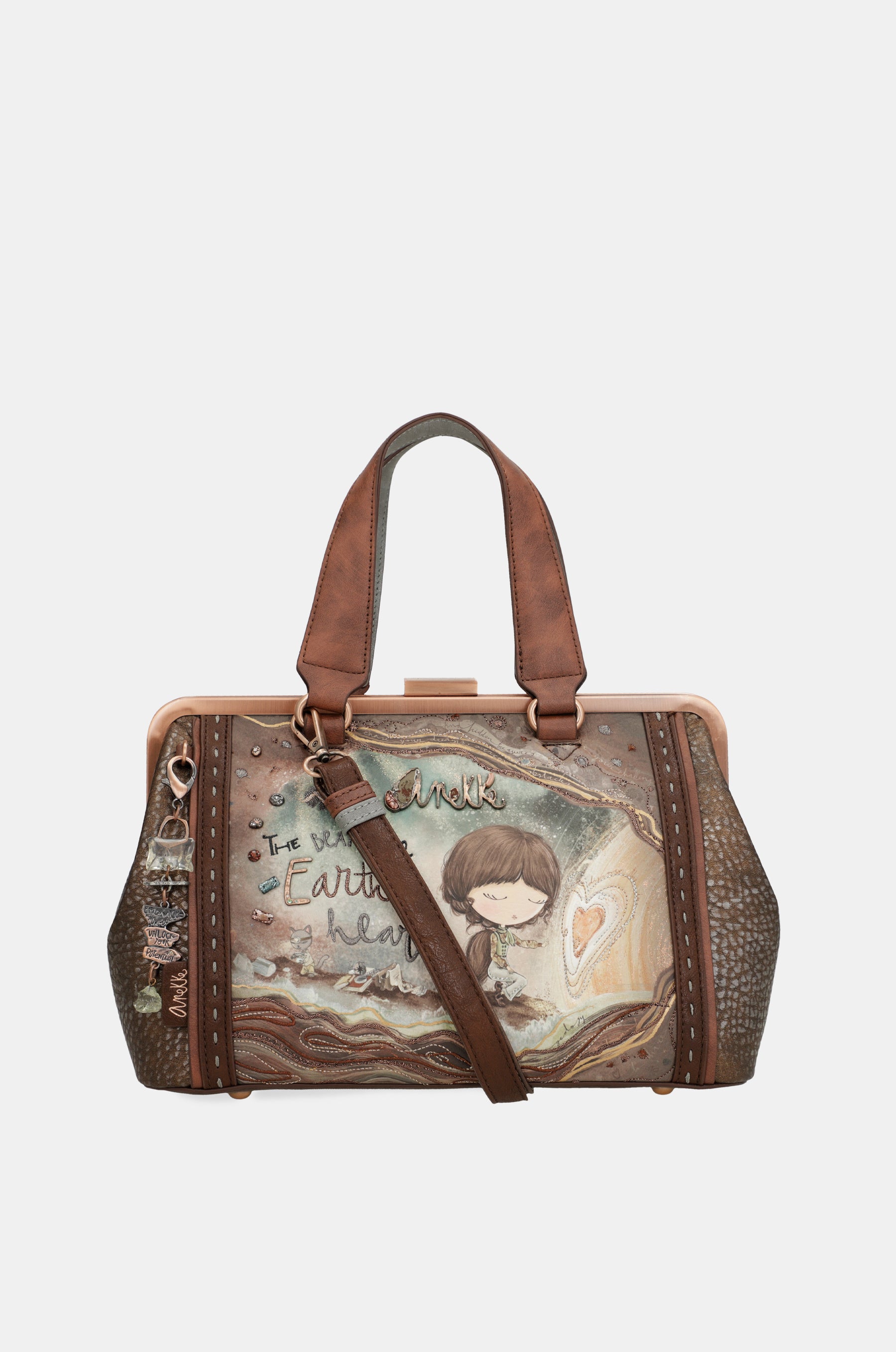 Borsa con chiusura a bacio Core