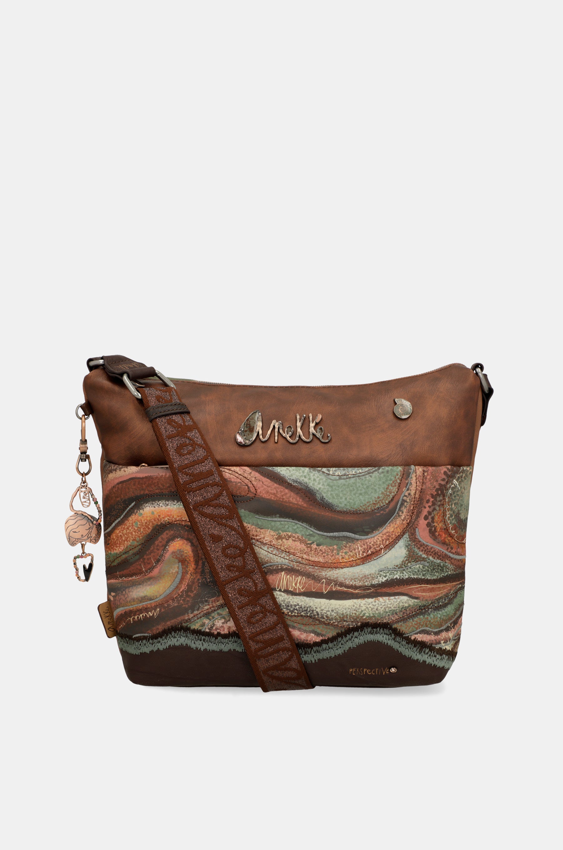 Borsa a tracolla grande Outer con tasche